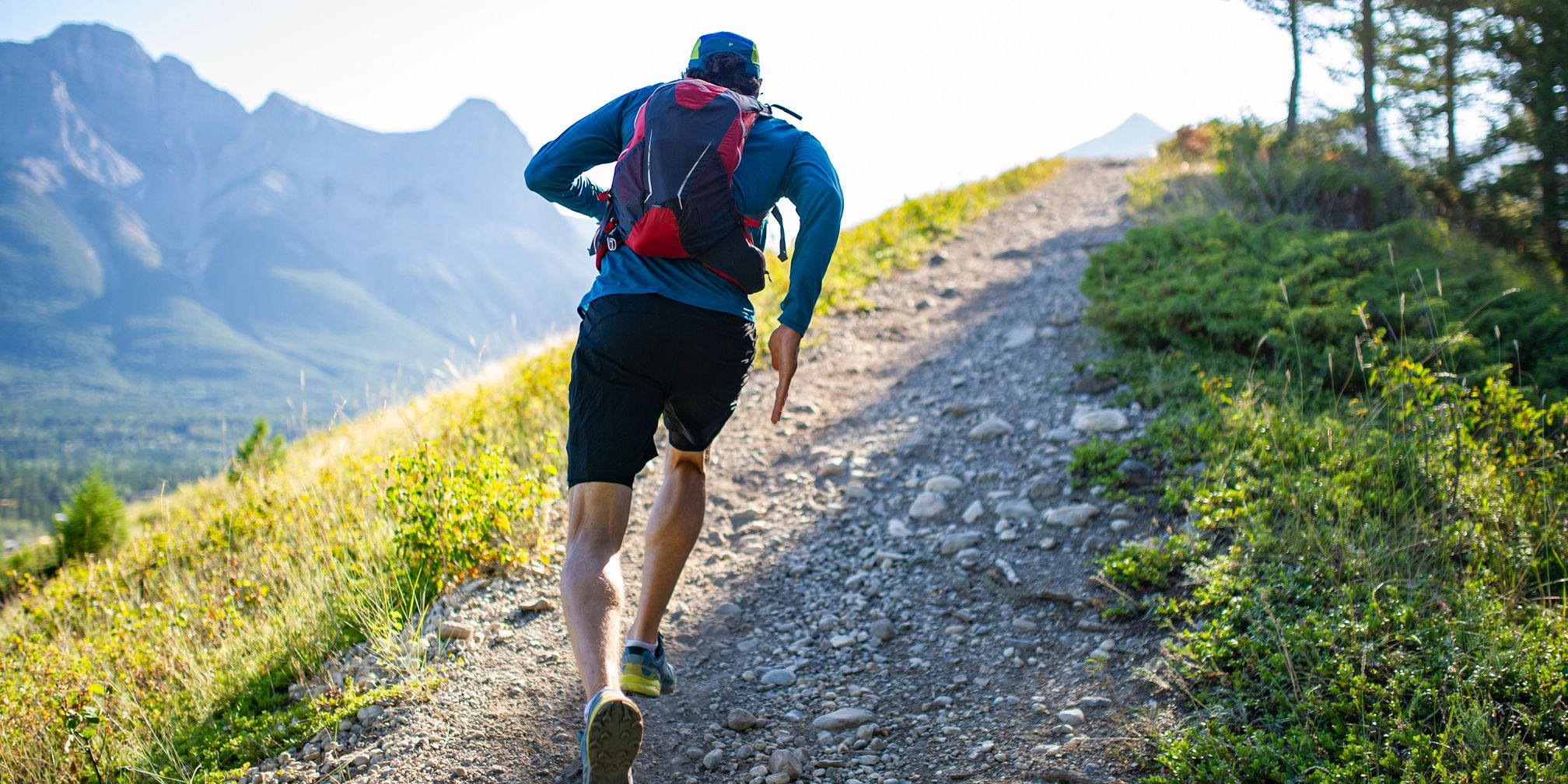 Running in the mountains