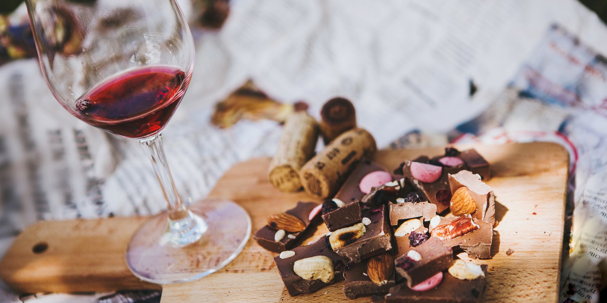 Wine and chocolate