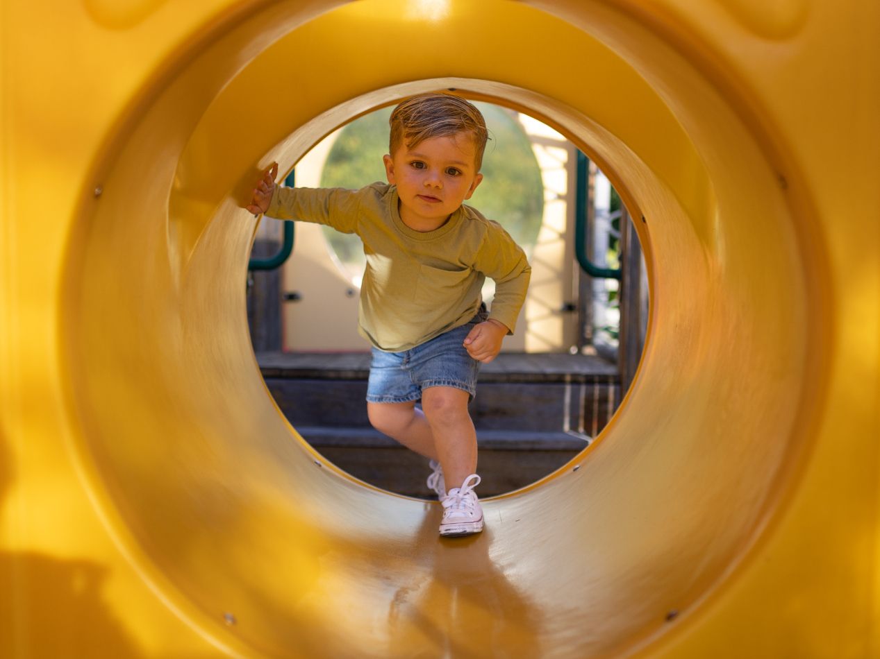 Kid in playground