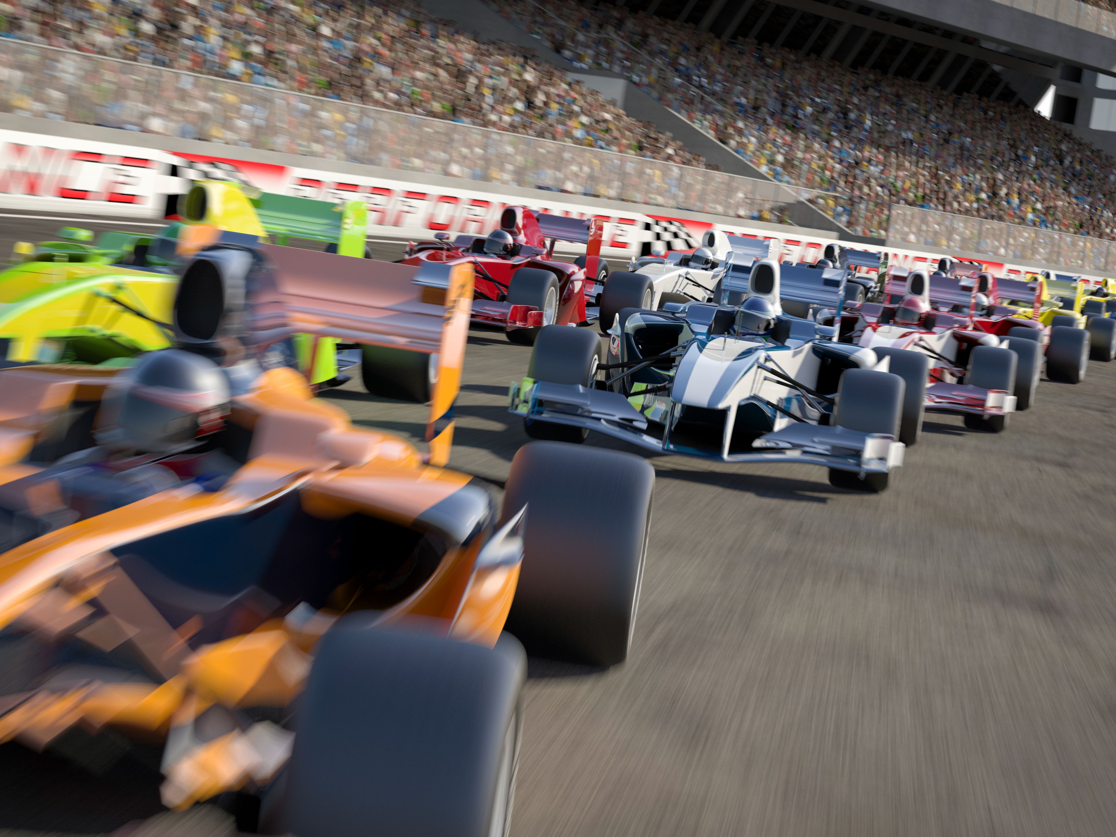 formula one racecars