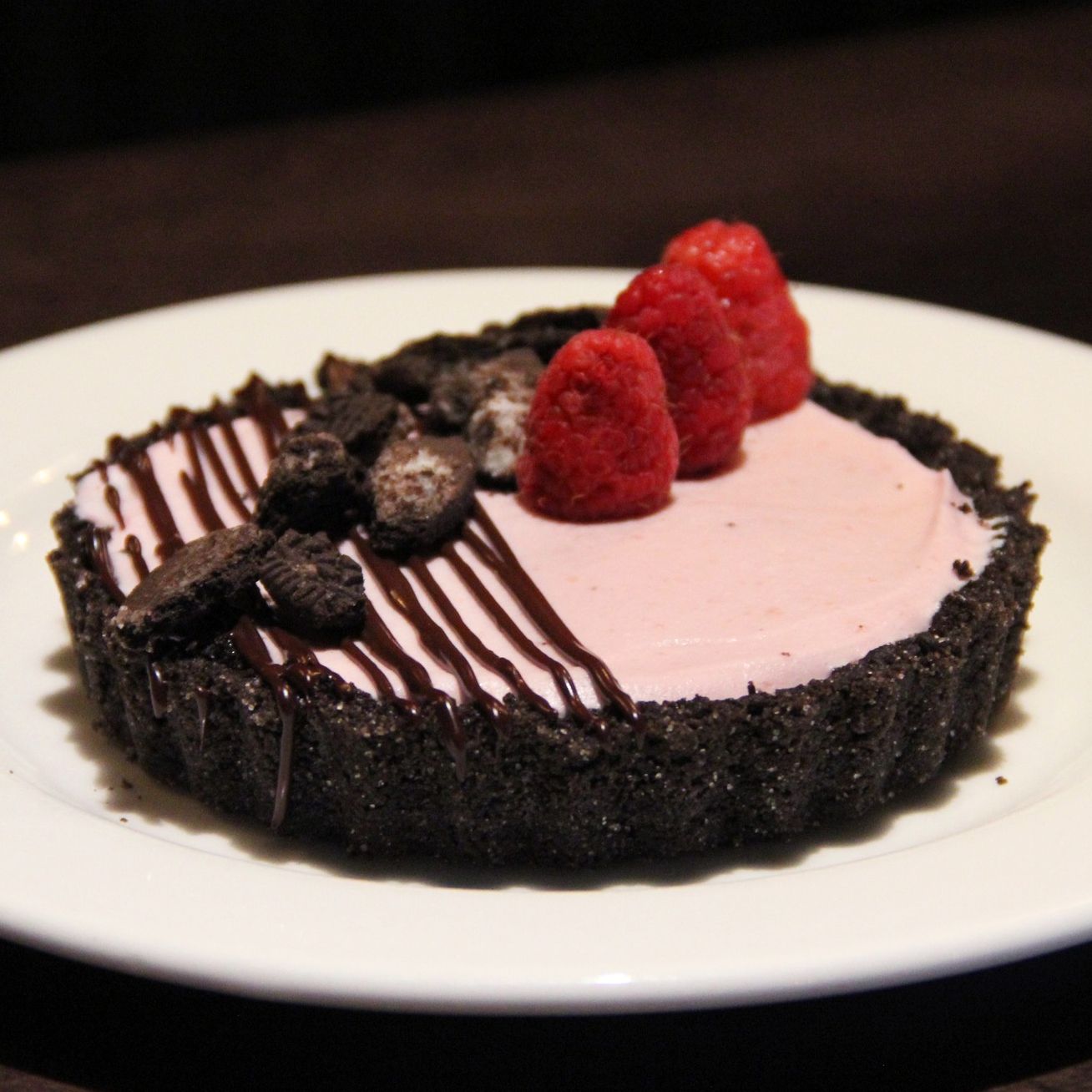 Raspberry chocolate dessert