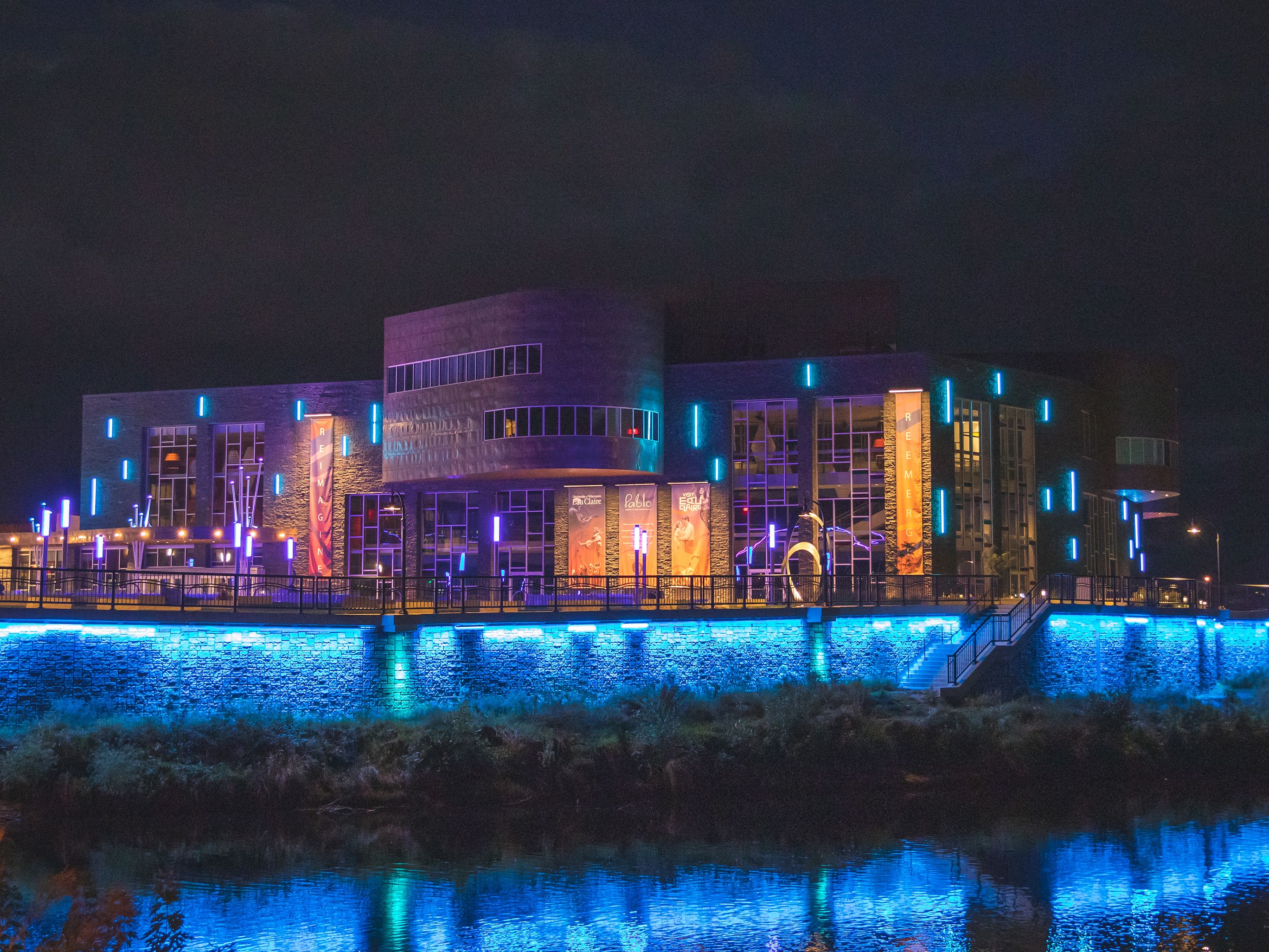 Pablo Center at night