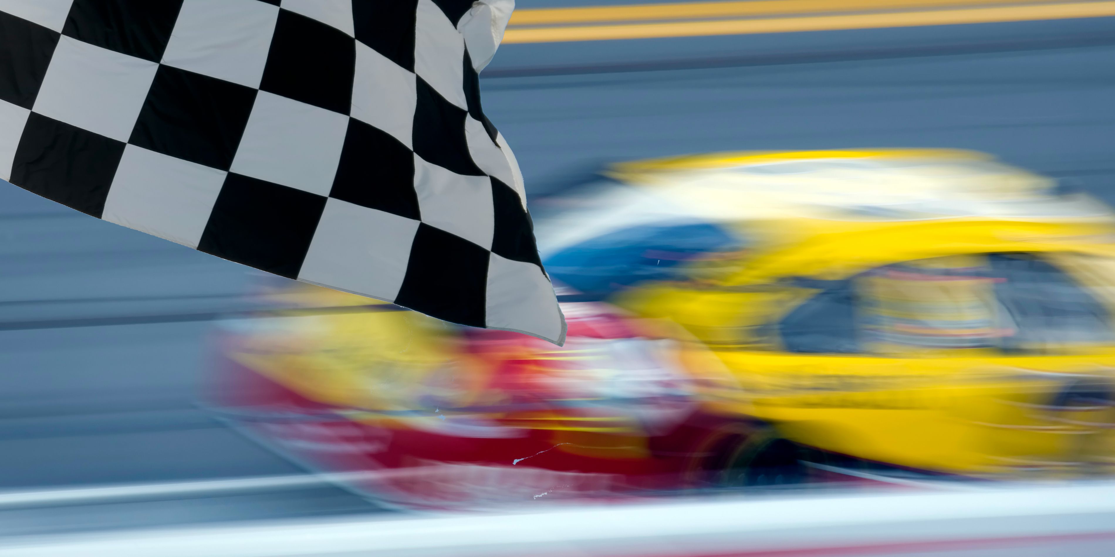 Racecar in race
