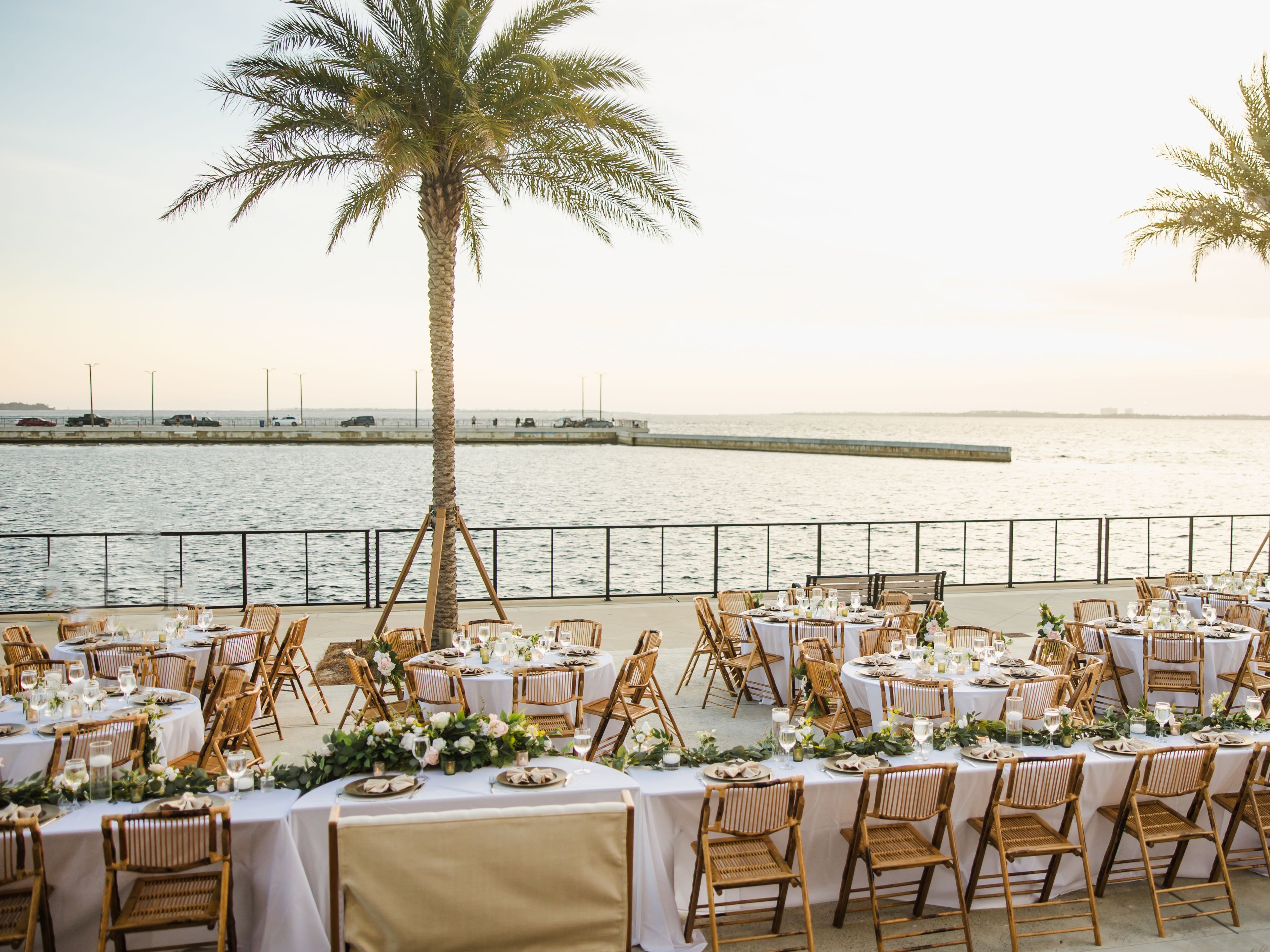 wedding reception set up