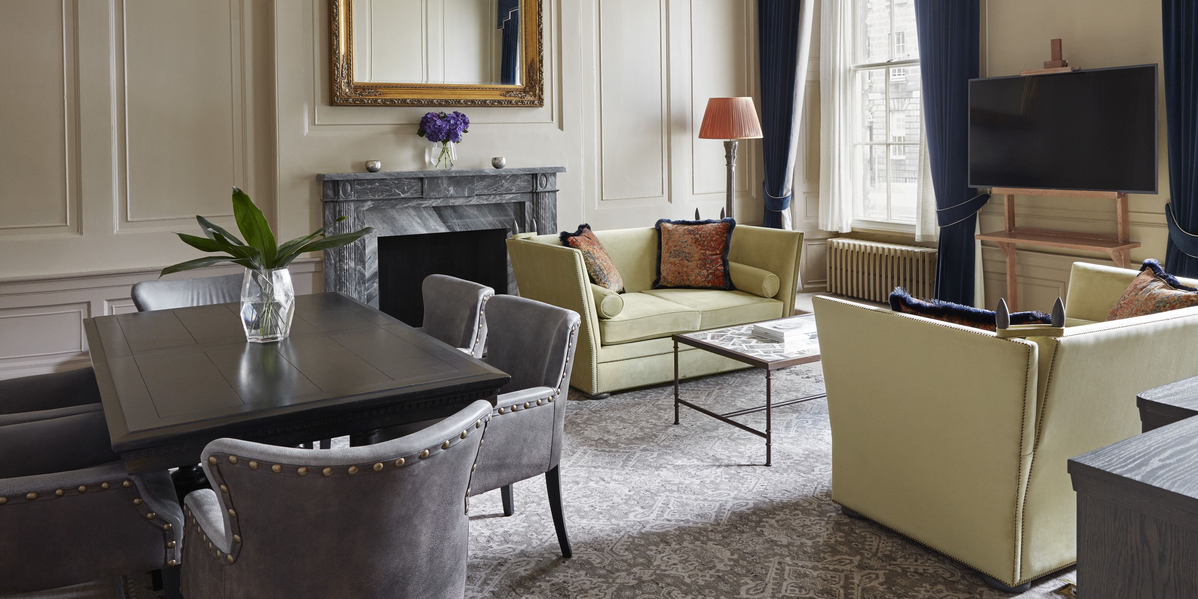 Lavish living area in Suite 33