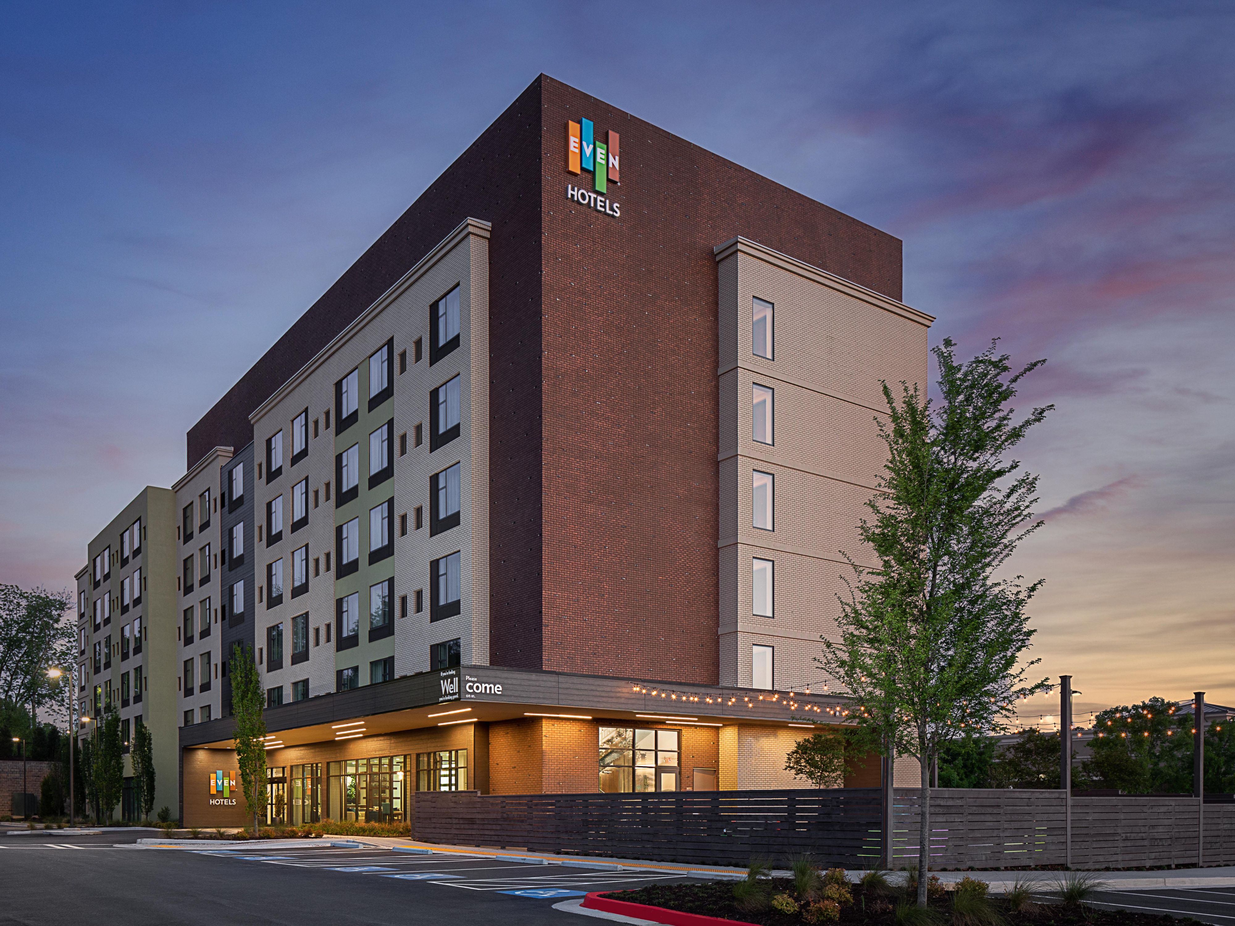 From our fully equipped 24-hour Athletic Studio to our health-conscious dining options at EVEN® Kitchen & Bar, every detail is designed to keep you feeling balanced and refreshed. Stay connected with complimentary Wi-Fi, meeting space, and local shuttle service, and enjoy thoughtful accommodations for a stress-free stay.