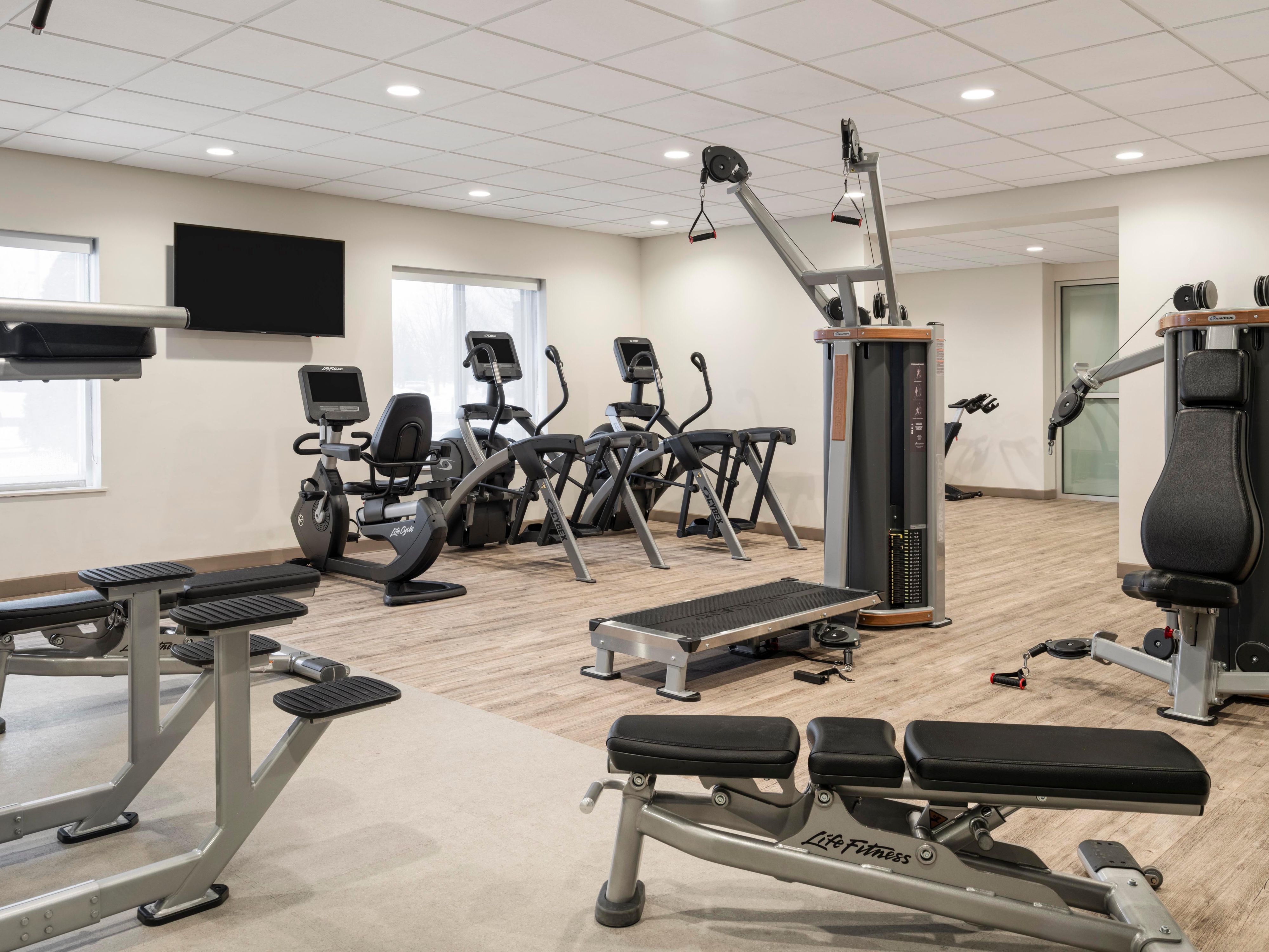Stay active in our fully equipped Athletic Studio.