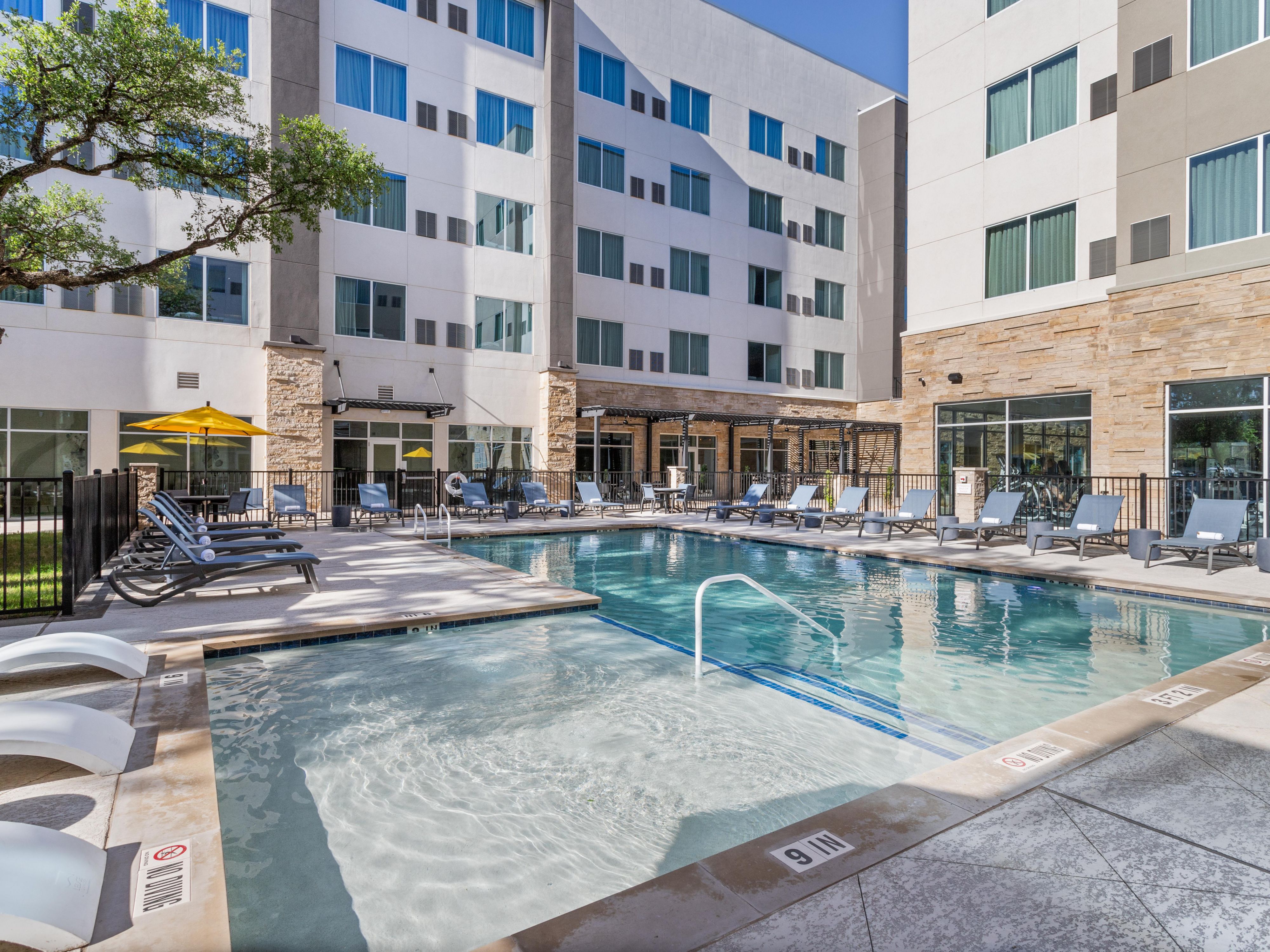 Take a refreshing dip in our outdoor pool.