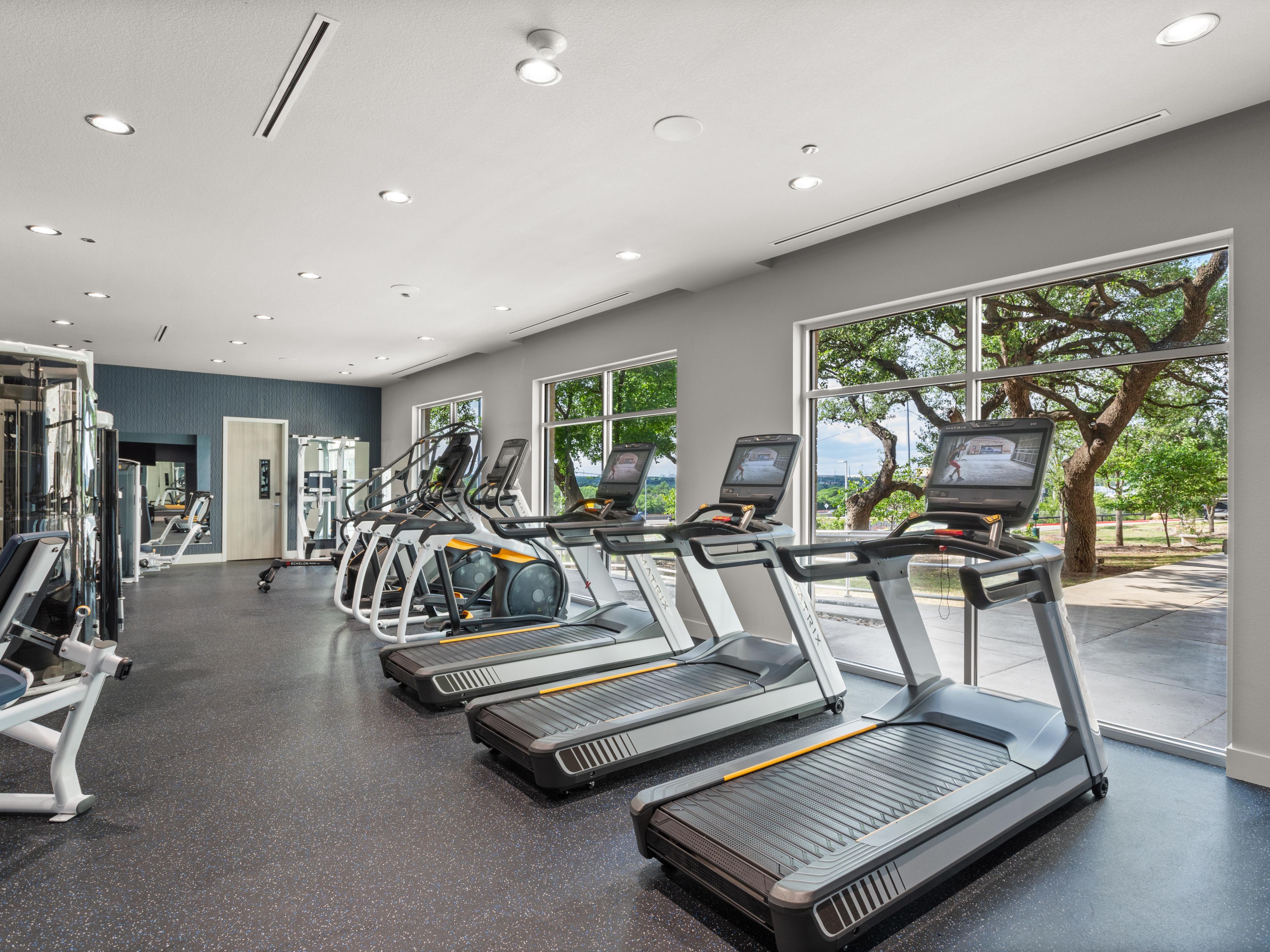 Fitness center with cardio equipment