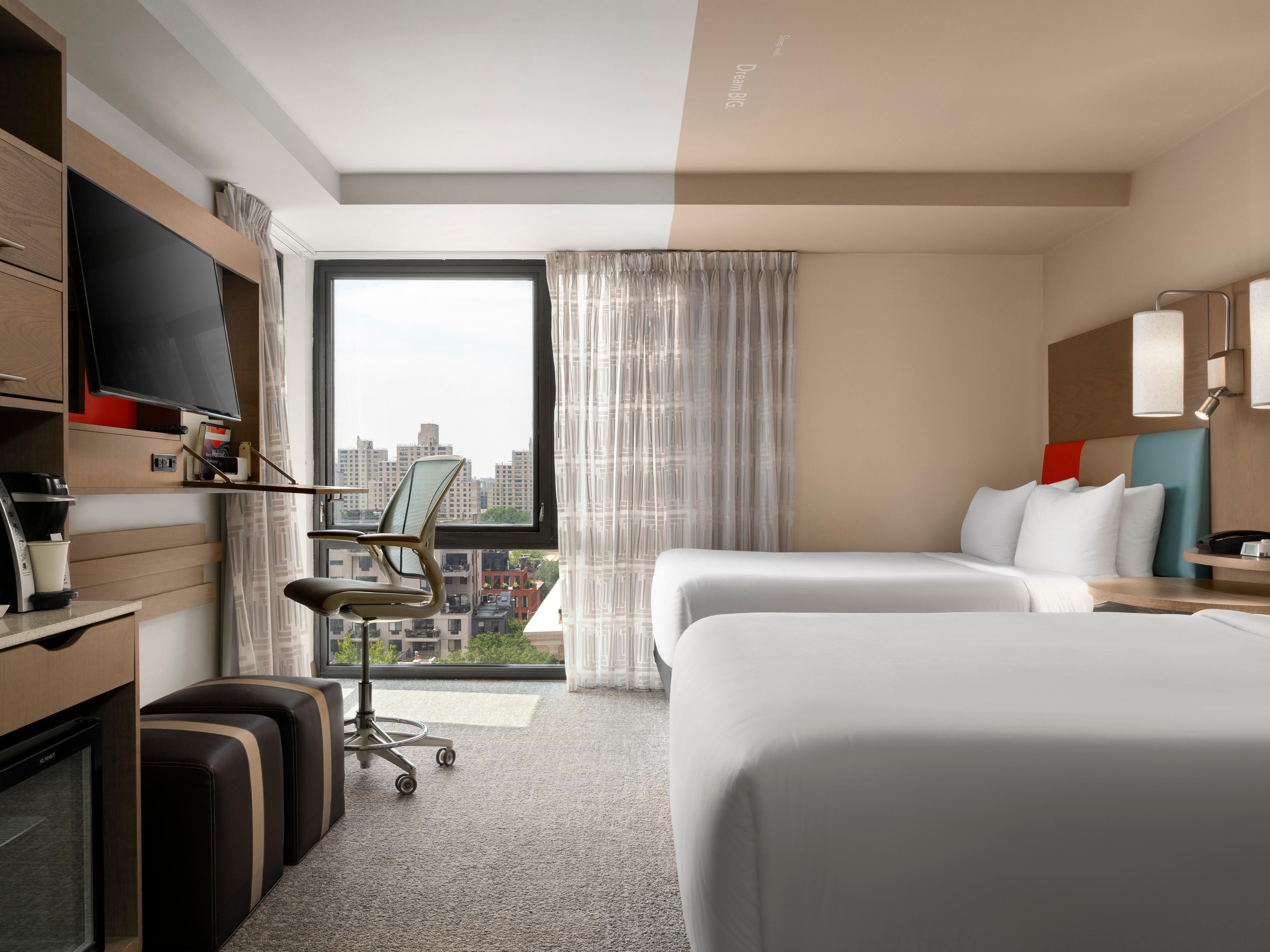 Rest easy in our spacious Double Guest Room in Downtown Brooklyn