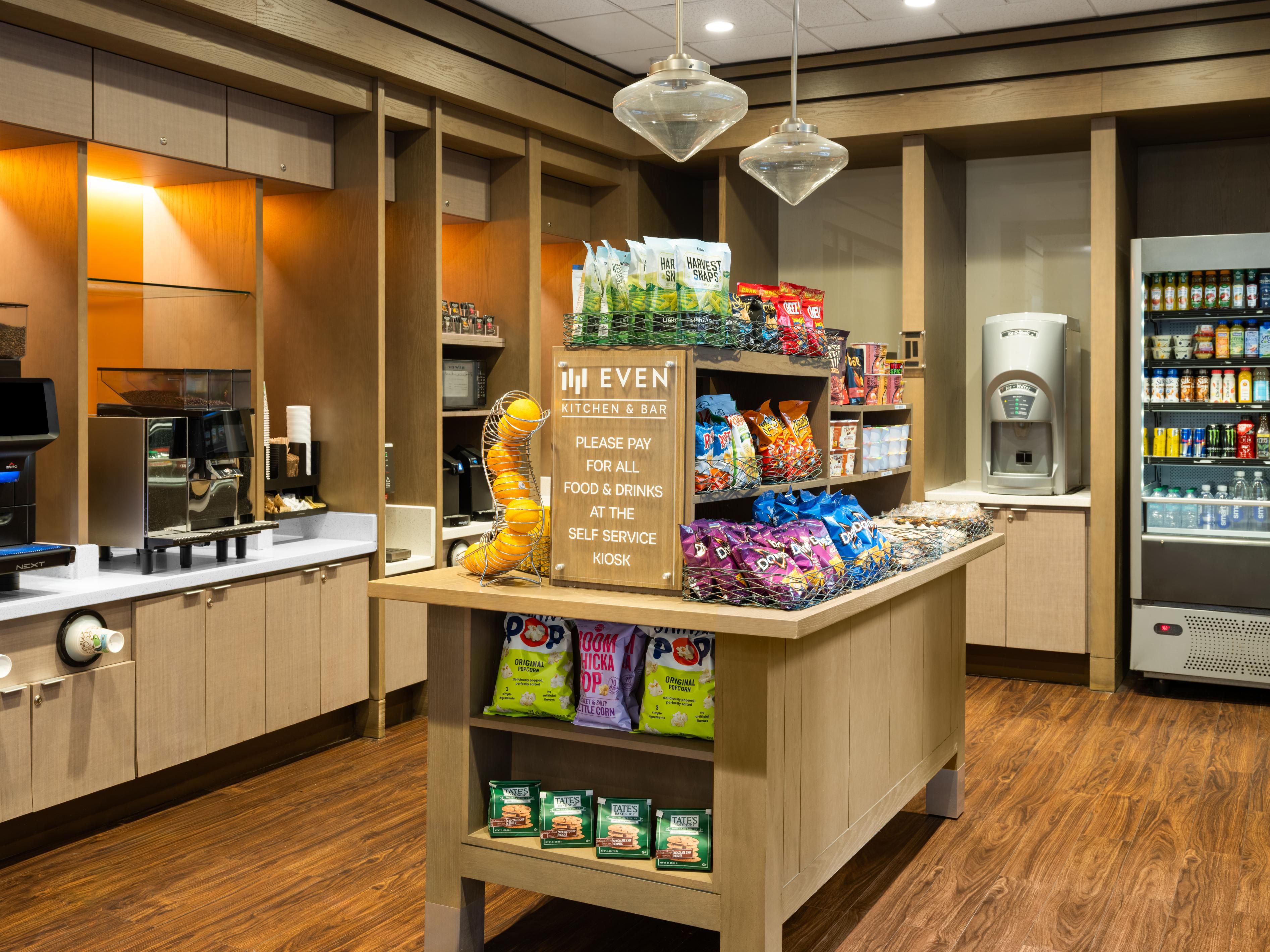 Marketplace beverages and snacks