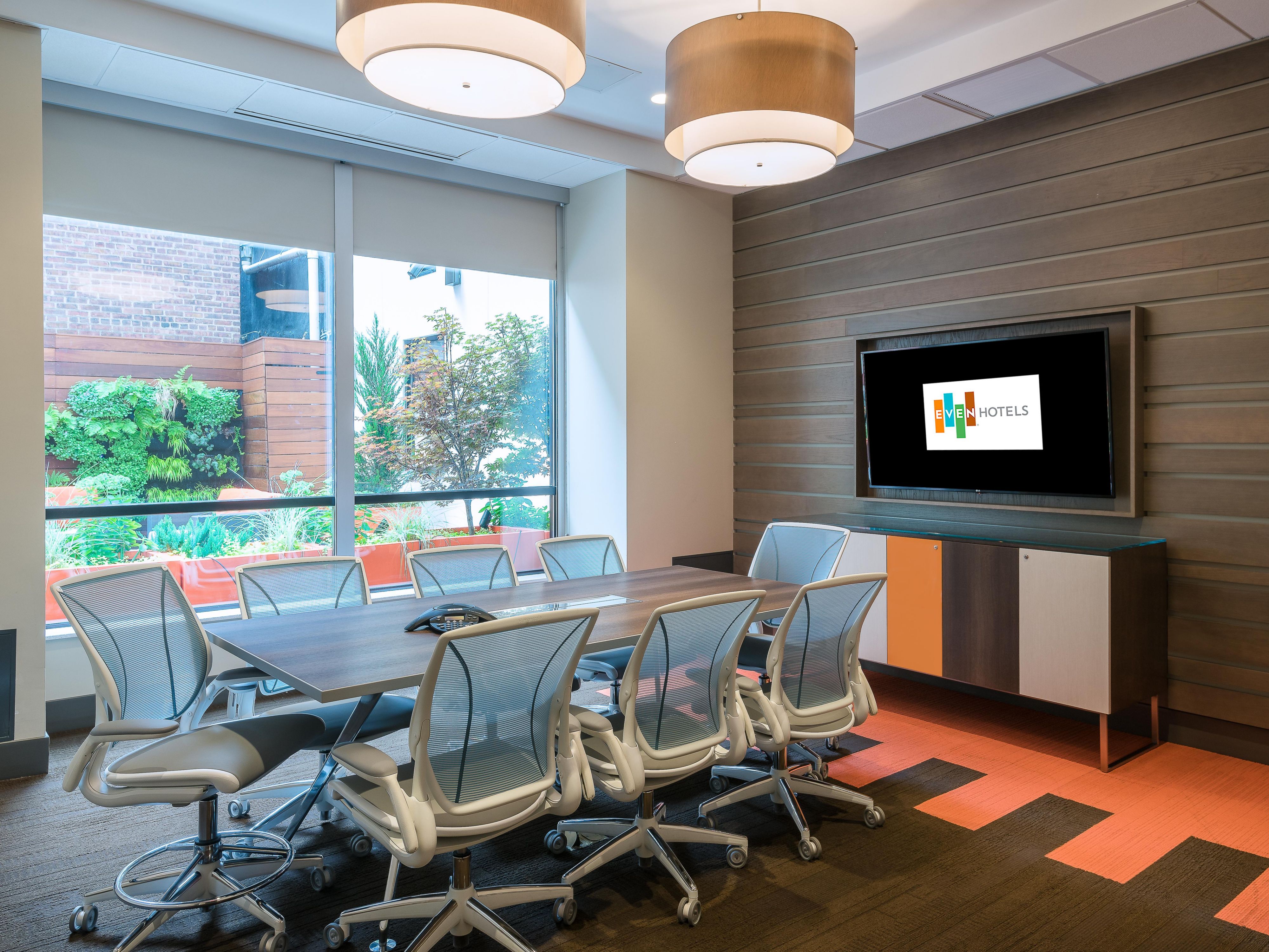 Elevate your business gatherings at our hotel’s new event space that can hold up to 40 guests. Let us provide the perfect backdrop for your gathering, ensuring a seamless blend of functionality and well-being.


