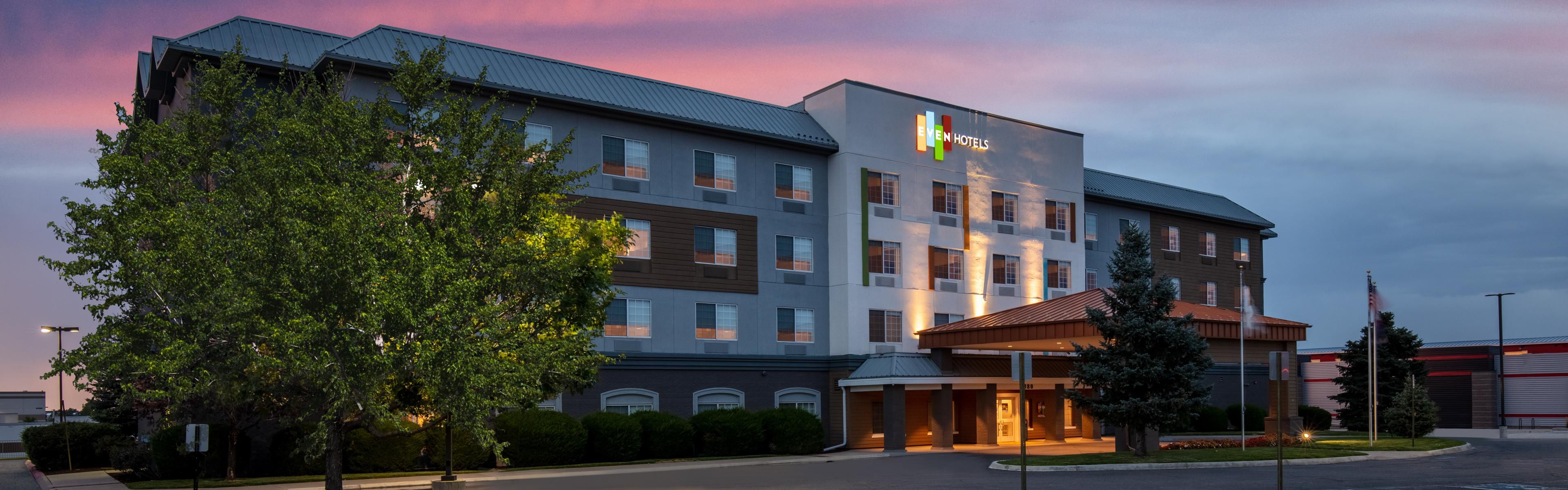Hotel at dusk