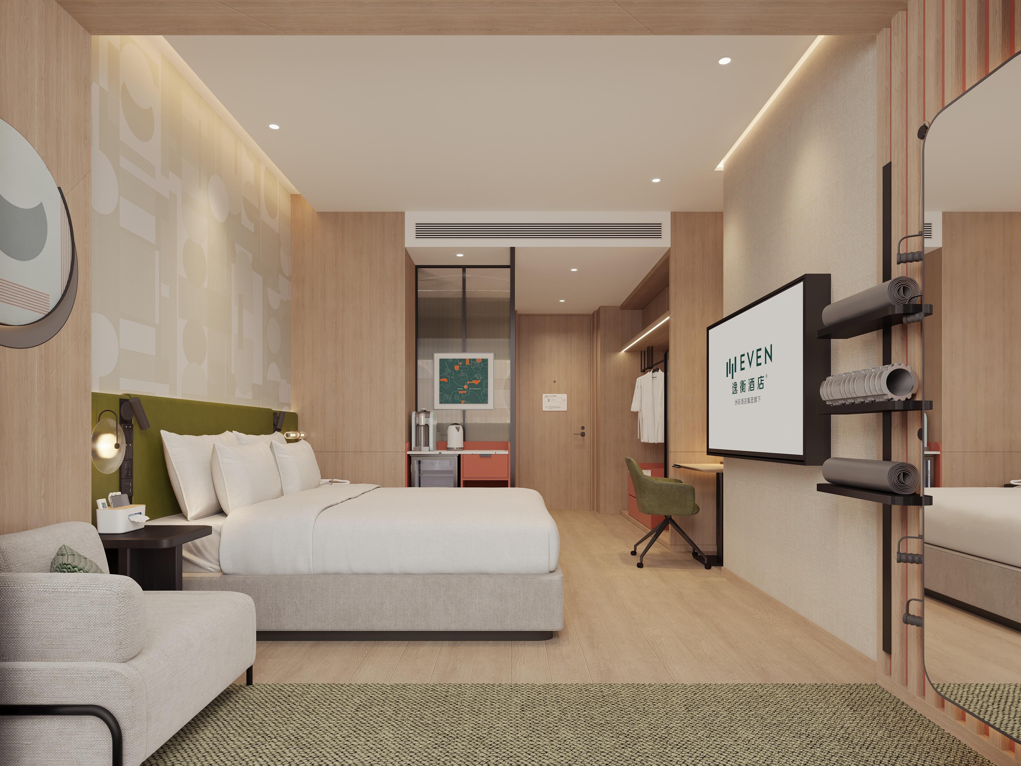 A modern and vibrant retreat, offering comfortable rooms and attentive service to ease the stress of travel. Selected rooms feature a sleep-enhancing lighting system and air purification device, ensuring restful nights throughout your stay.