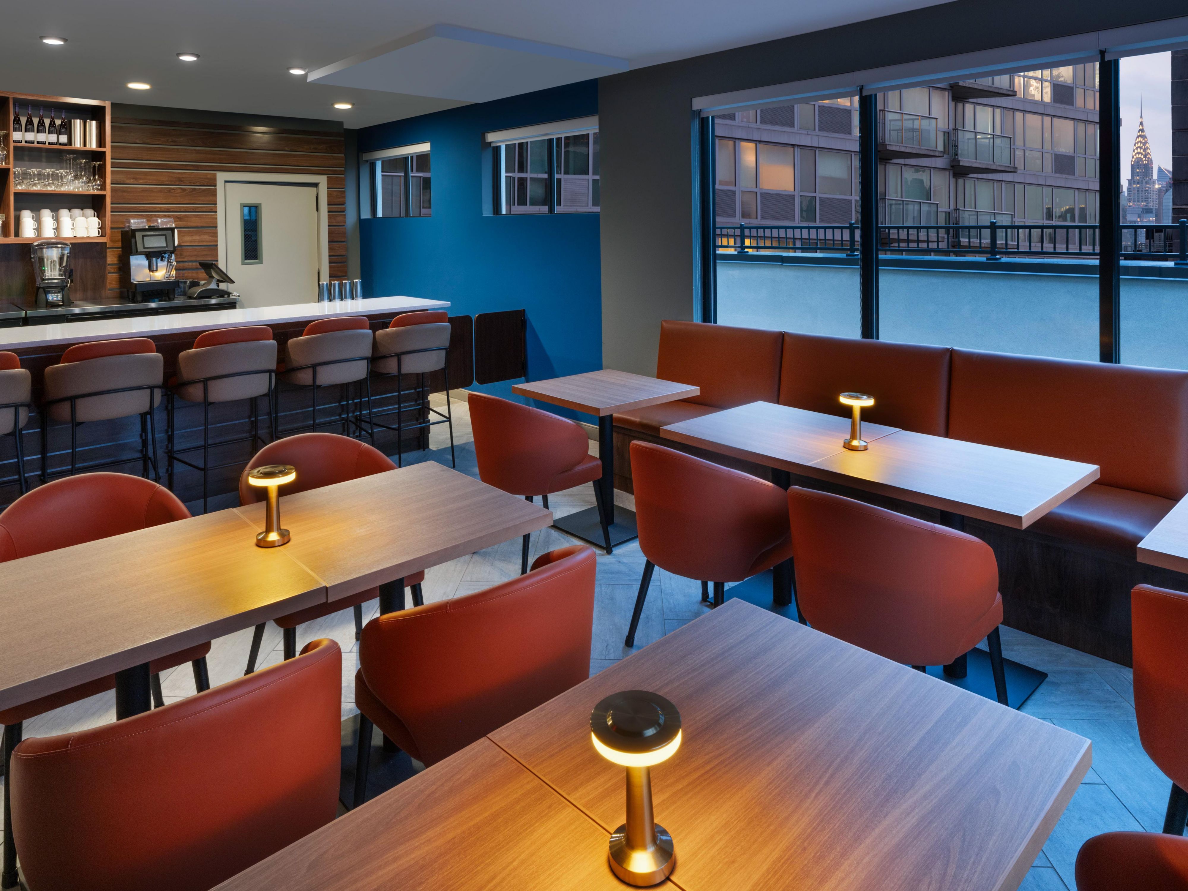 Bar and dining area