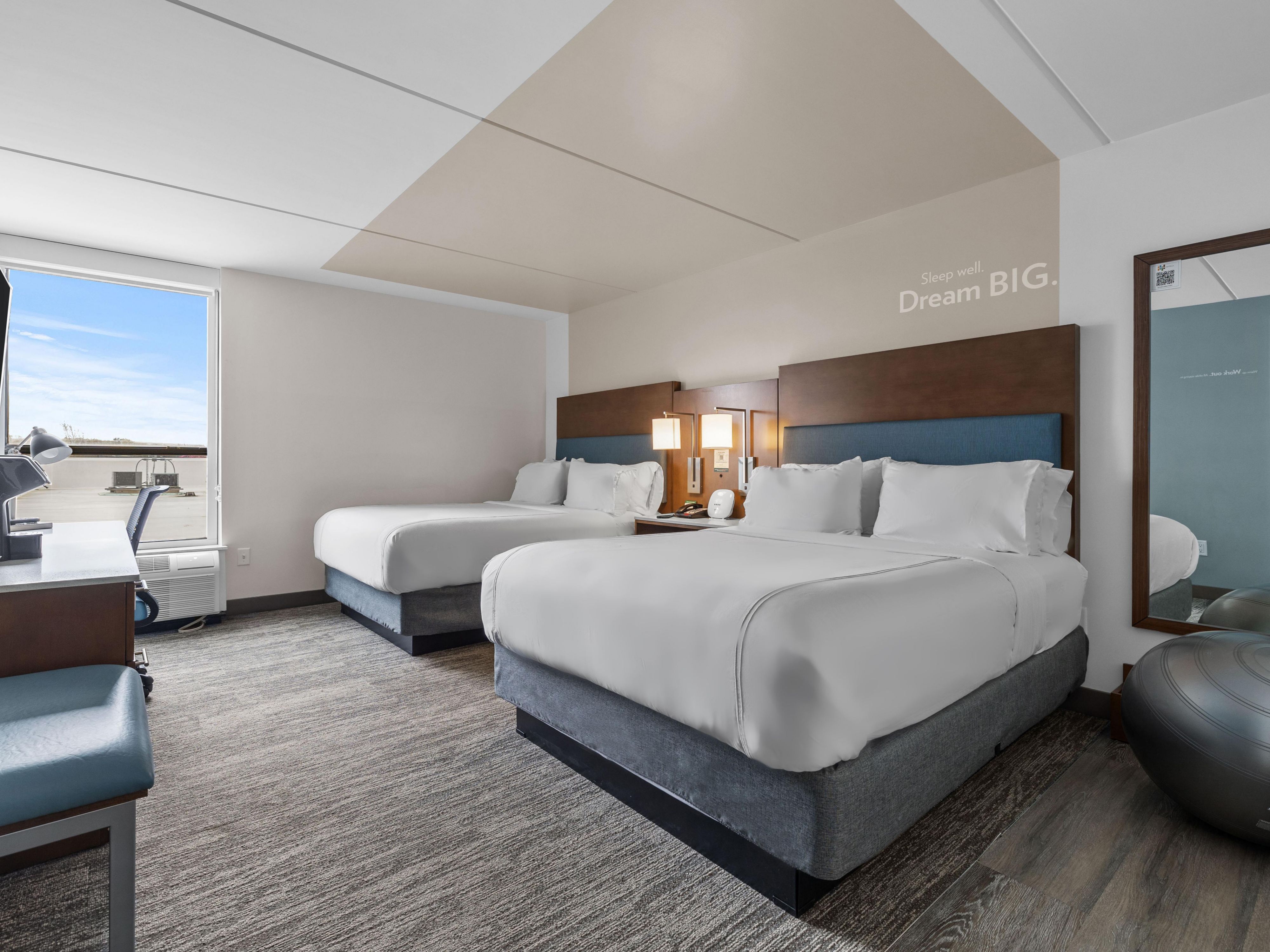 Relax or workout, all within the comfort of your room.