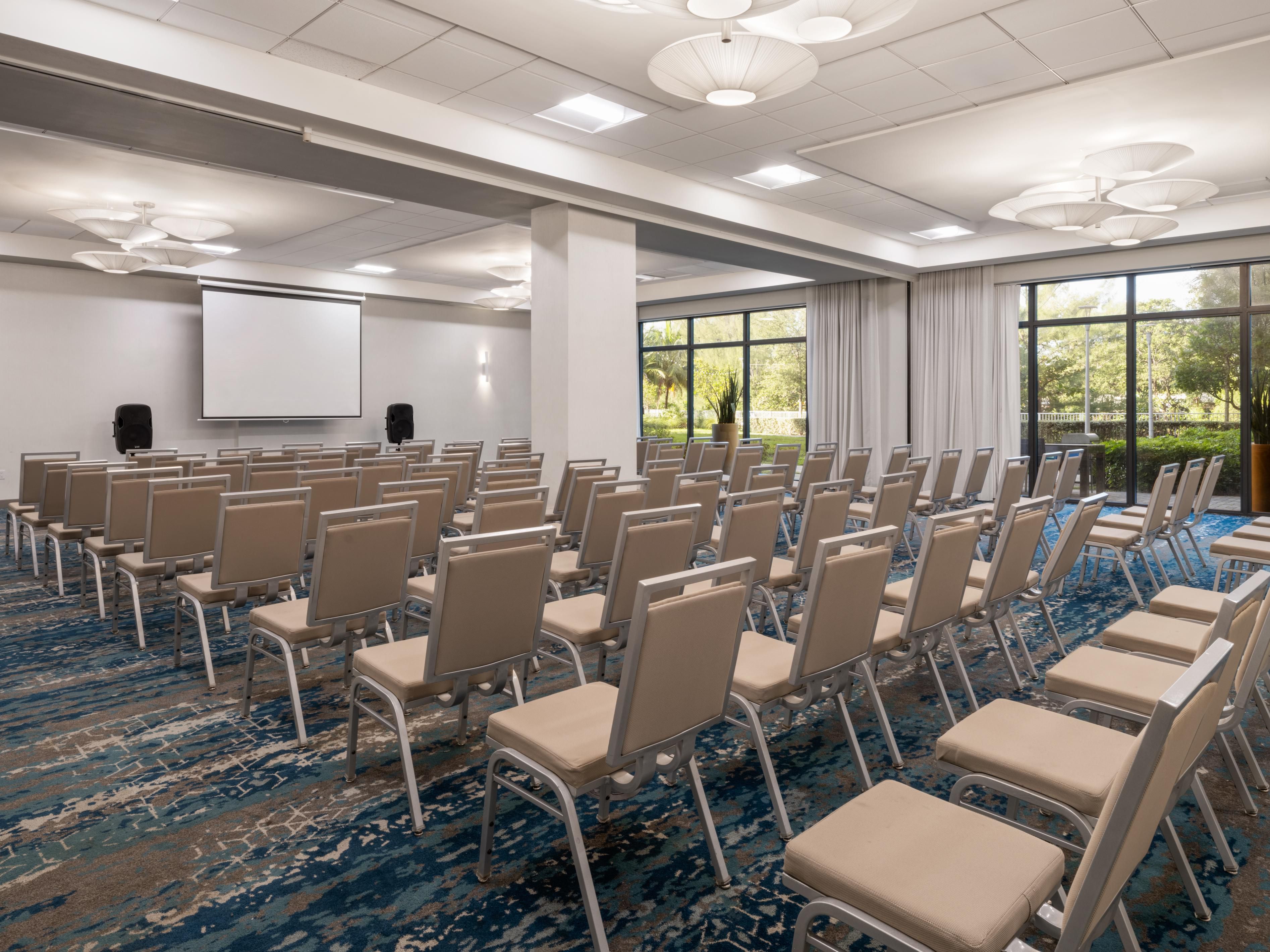 Event space set up for conference