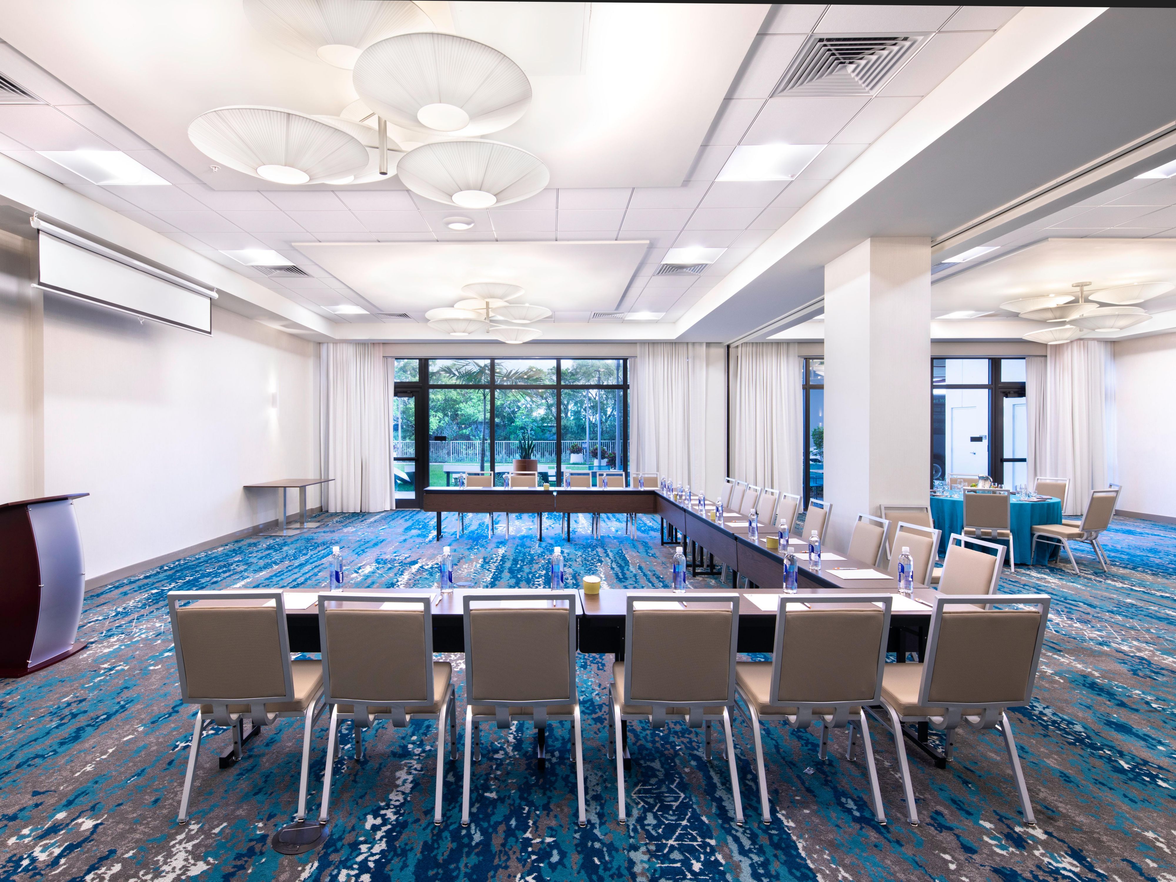 Event space set up for conference