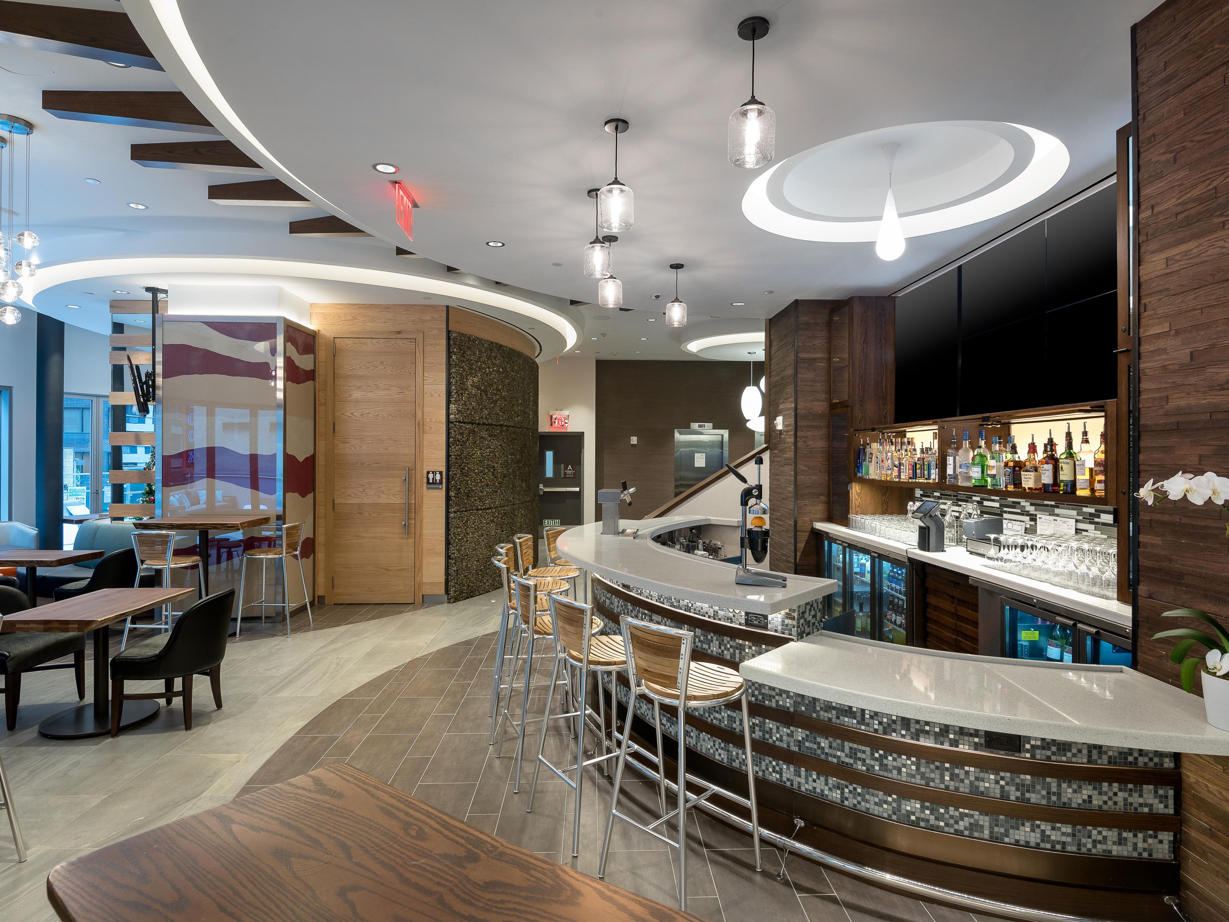 Bar and dining area