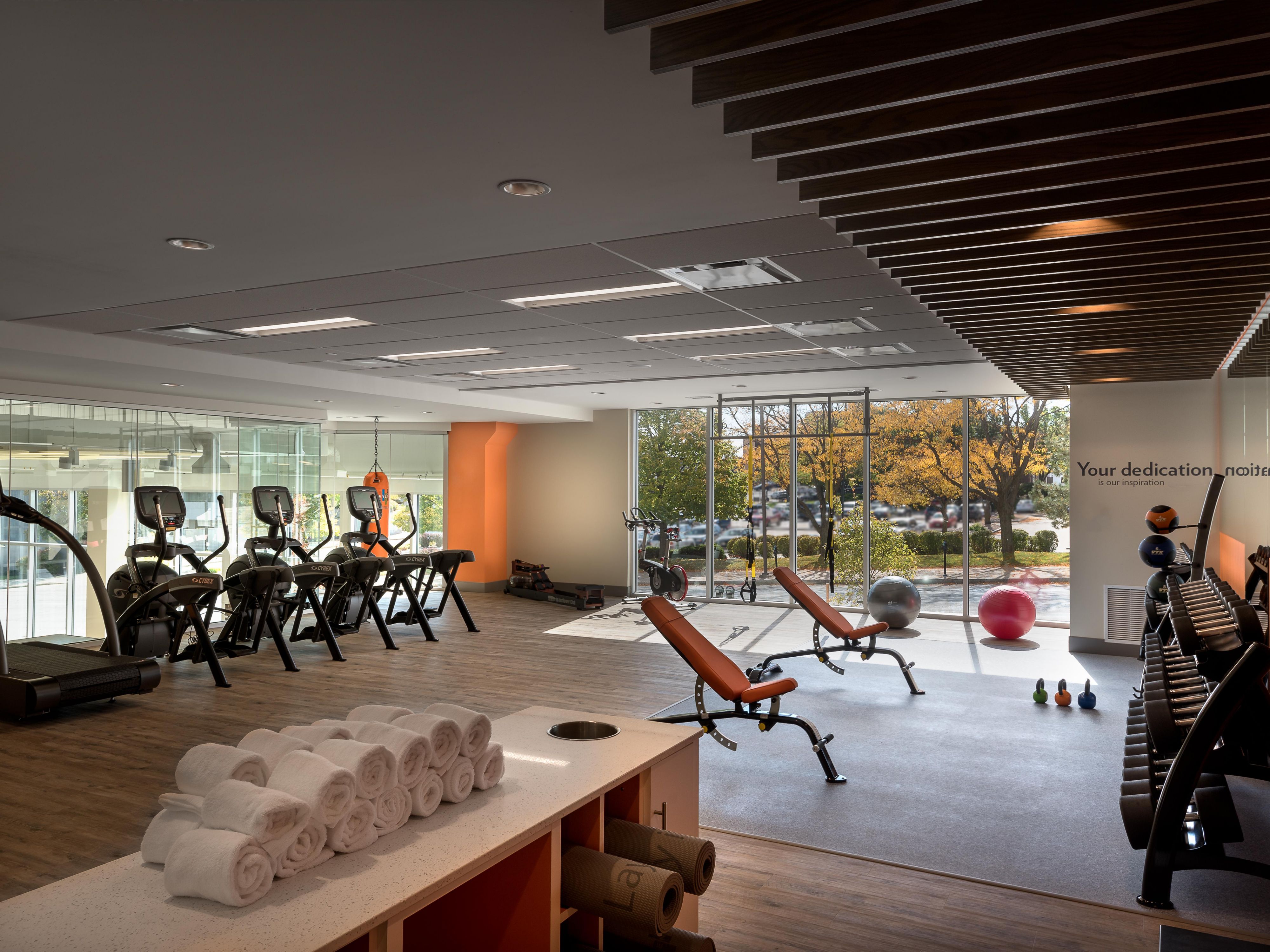 Maintain your fitness routine with 24/7 access to our hotel's gym. Focus on strength, cardio, and flexibility with equipment that rivals most professional Fitness Centers. After, relax in our pristine indoor pool. If you prefer your workouts in the fresh air, visit the front desk for recommendations on the best spots for outdoor exercise.
