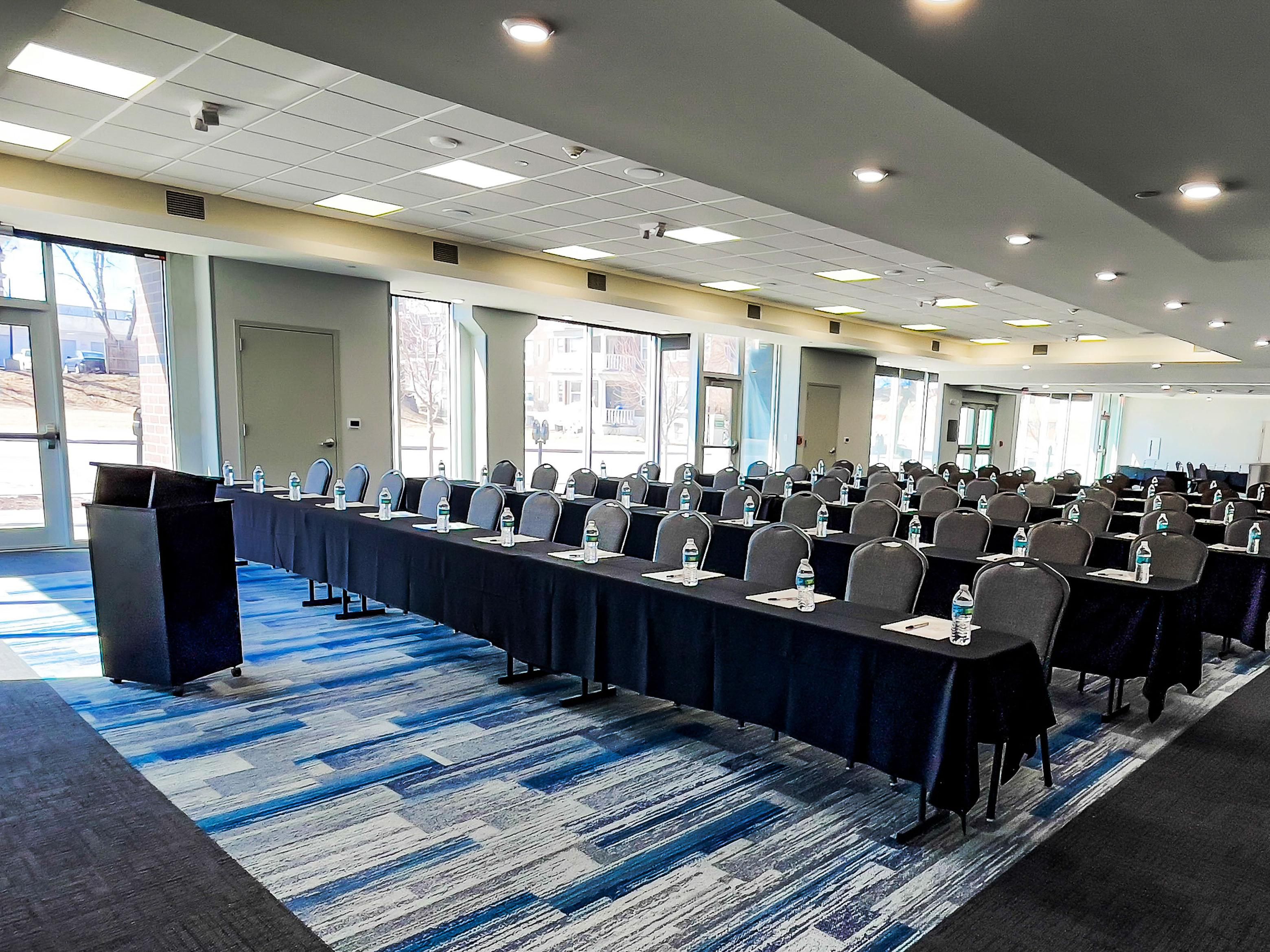Event space set up for conference
