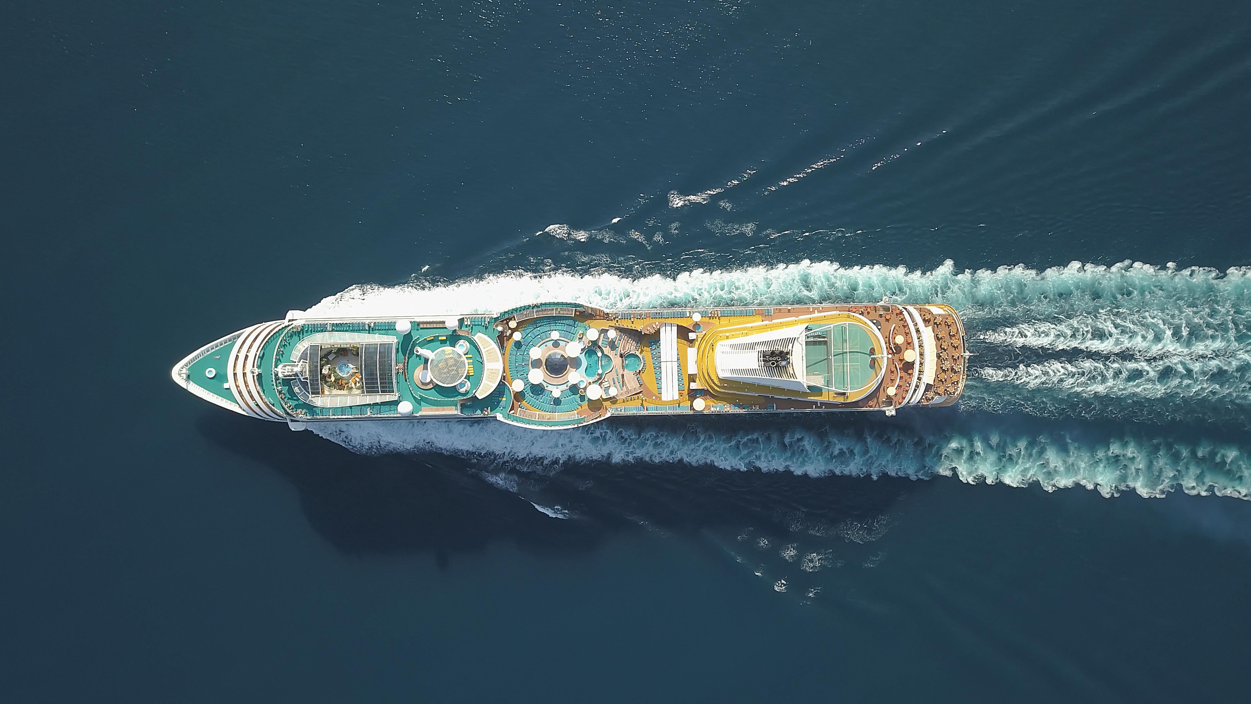 Cruise ship sailing on the water