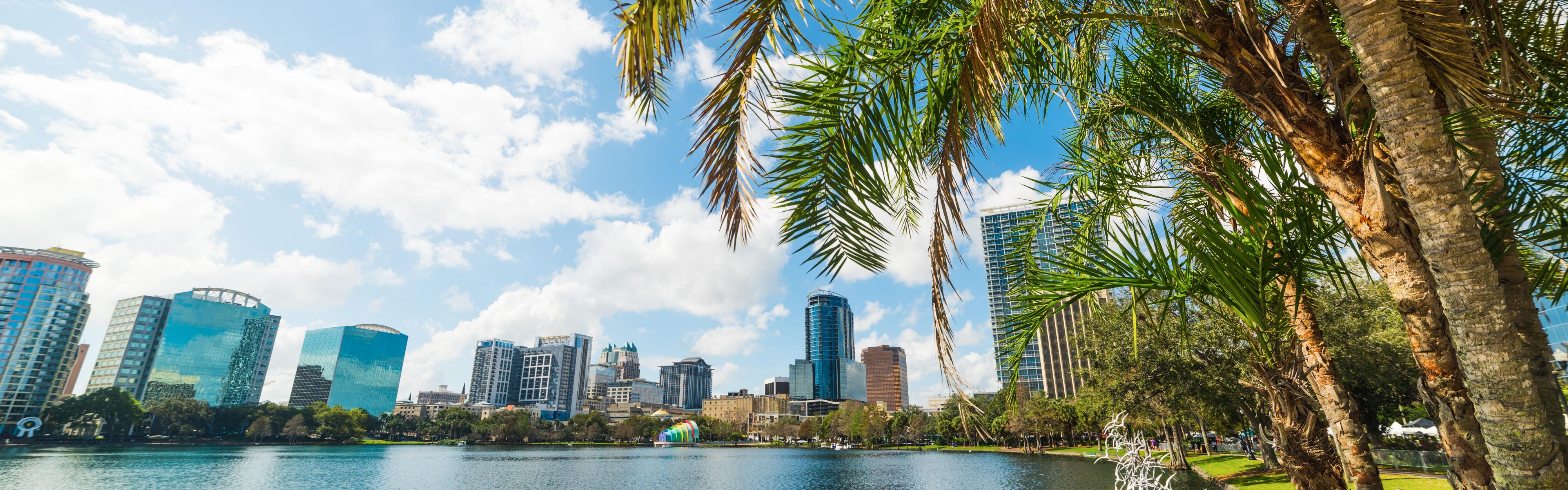 Take in beautiful skyline views across vibrant Orlando.