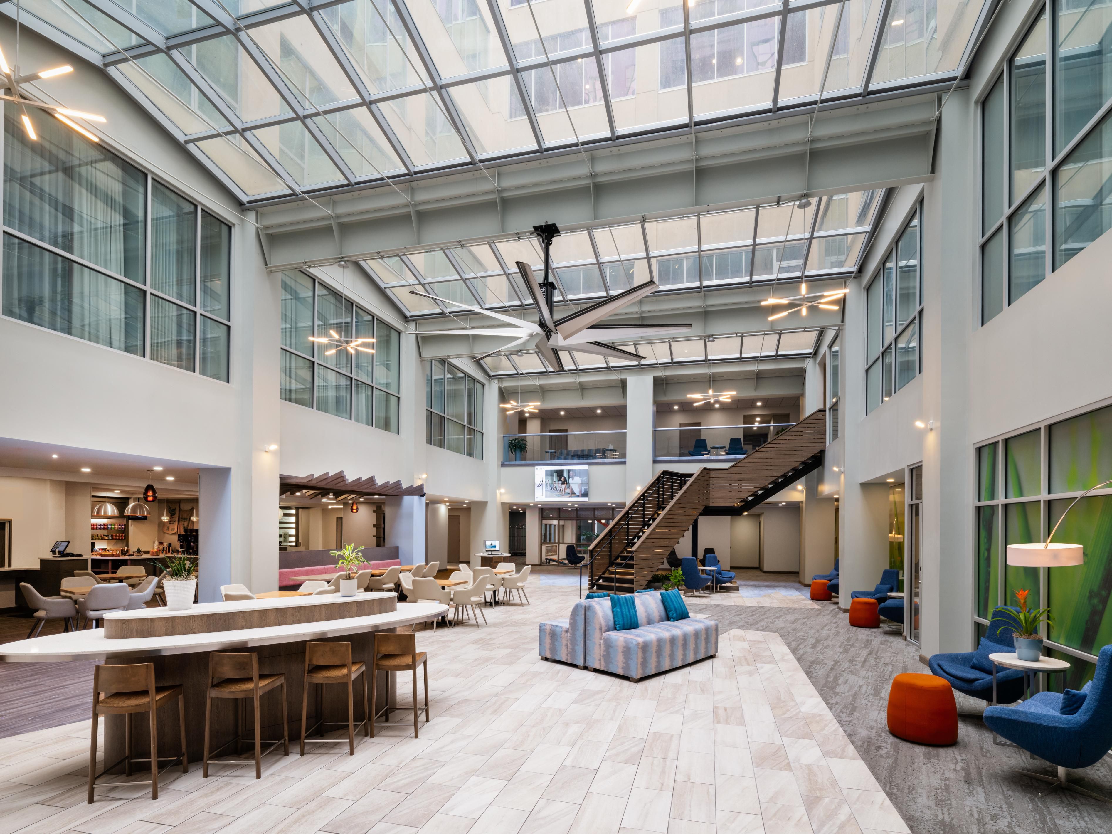 EVEN Hotel Pittsburgh Downtown lobby — your city stay starts here.