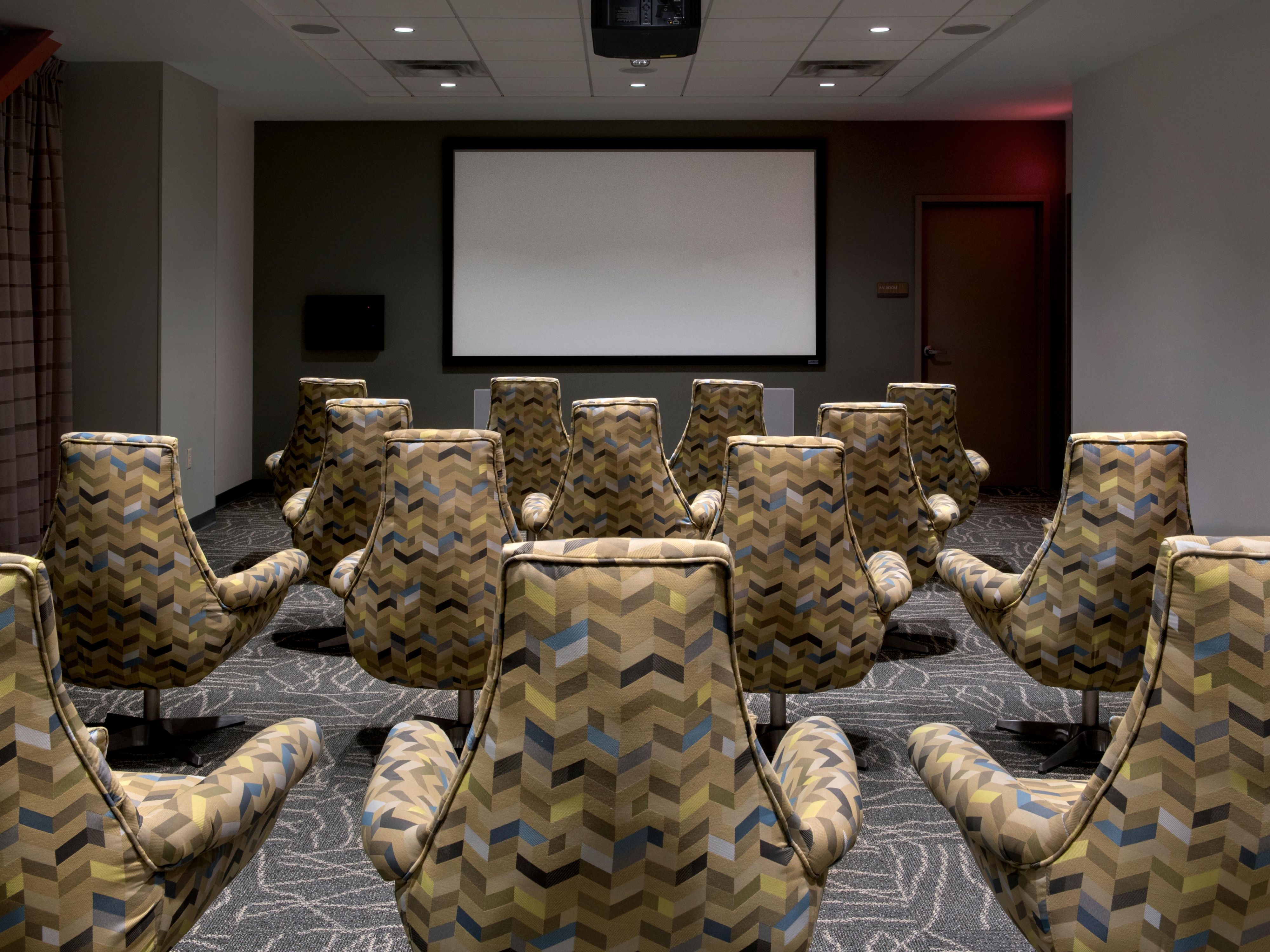 Movie theater style room