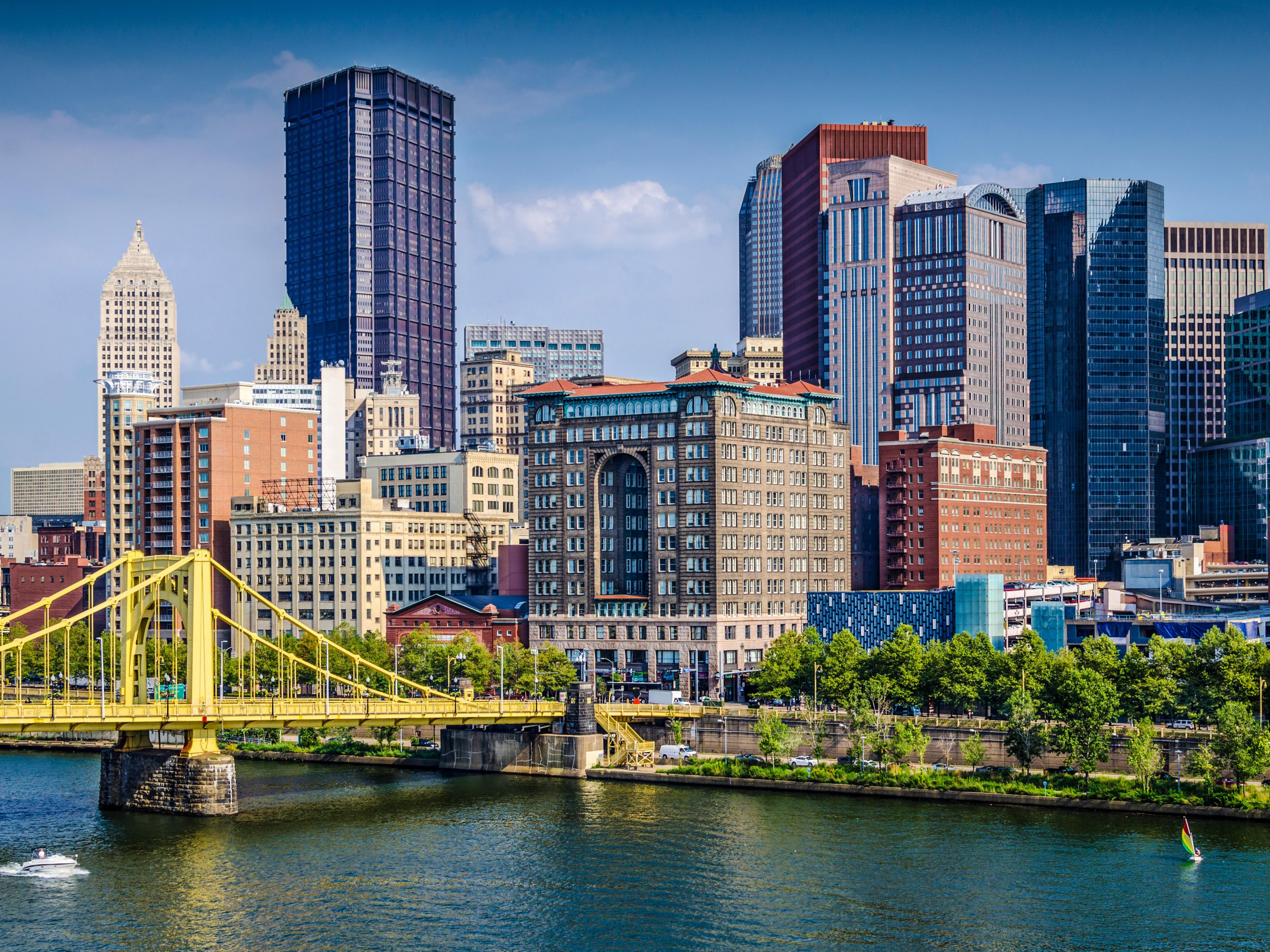 Enjoy Pittsburgh views from our downtown hotel.