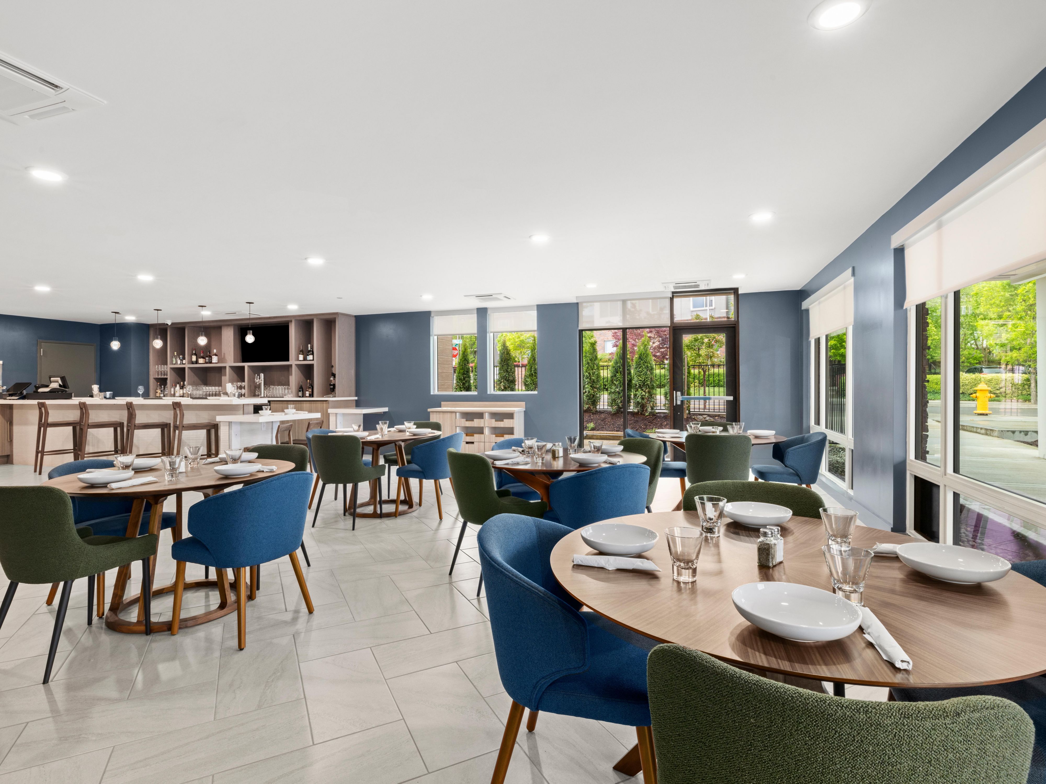 Bar and dining area
