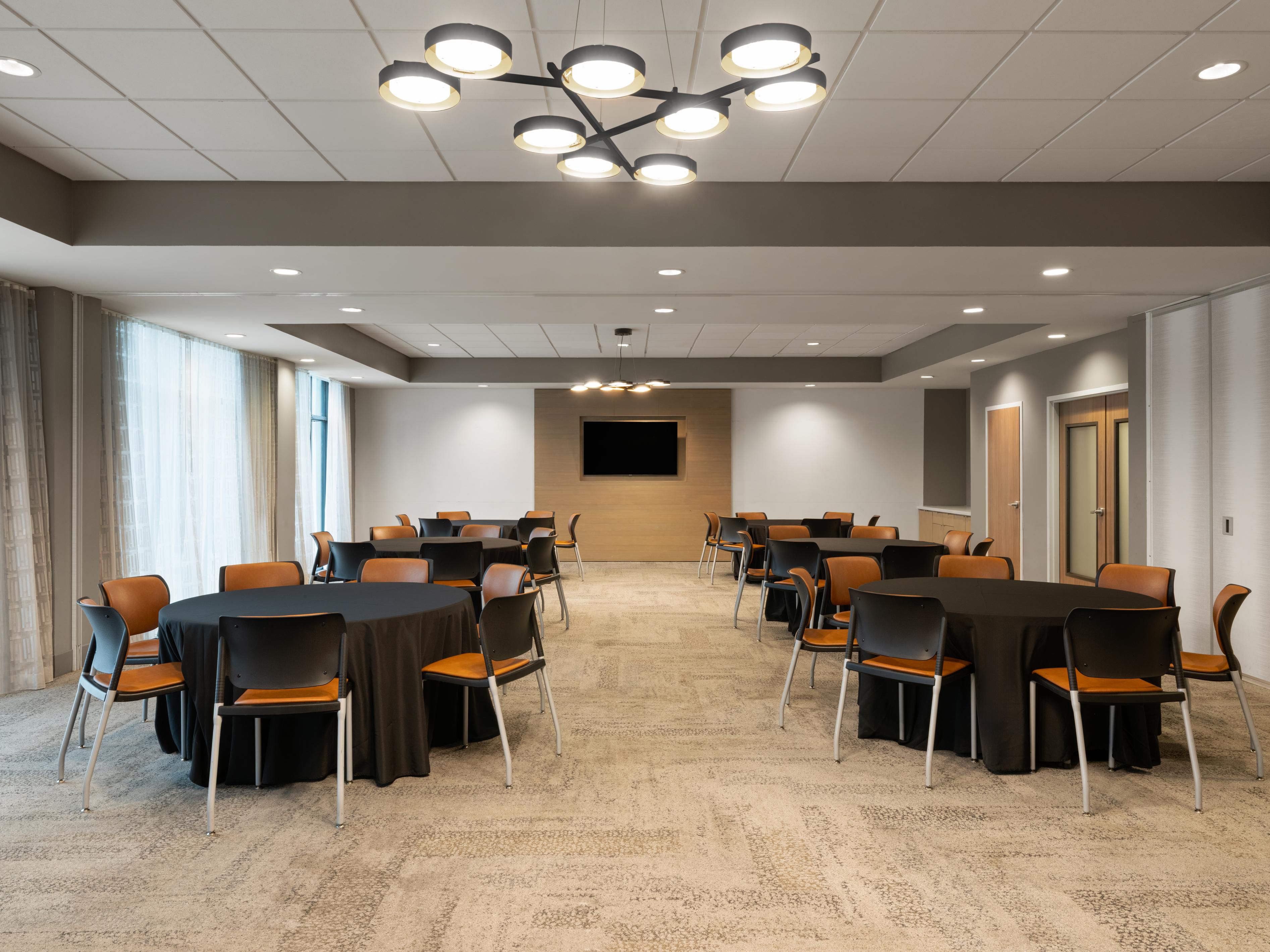 Event space set up for conference
