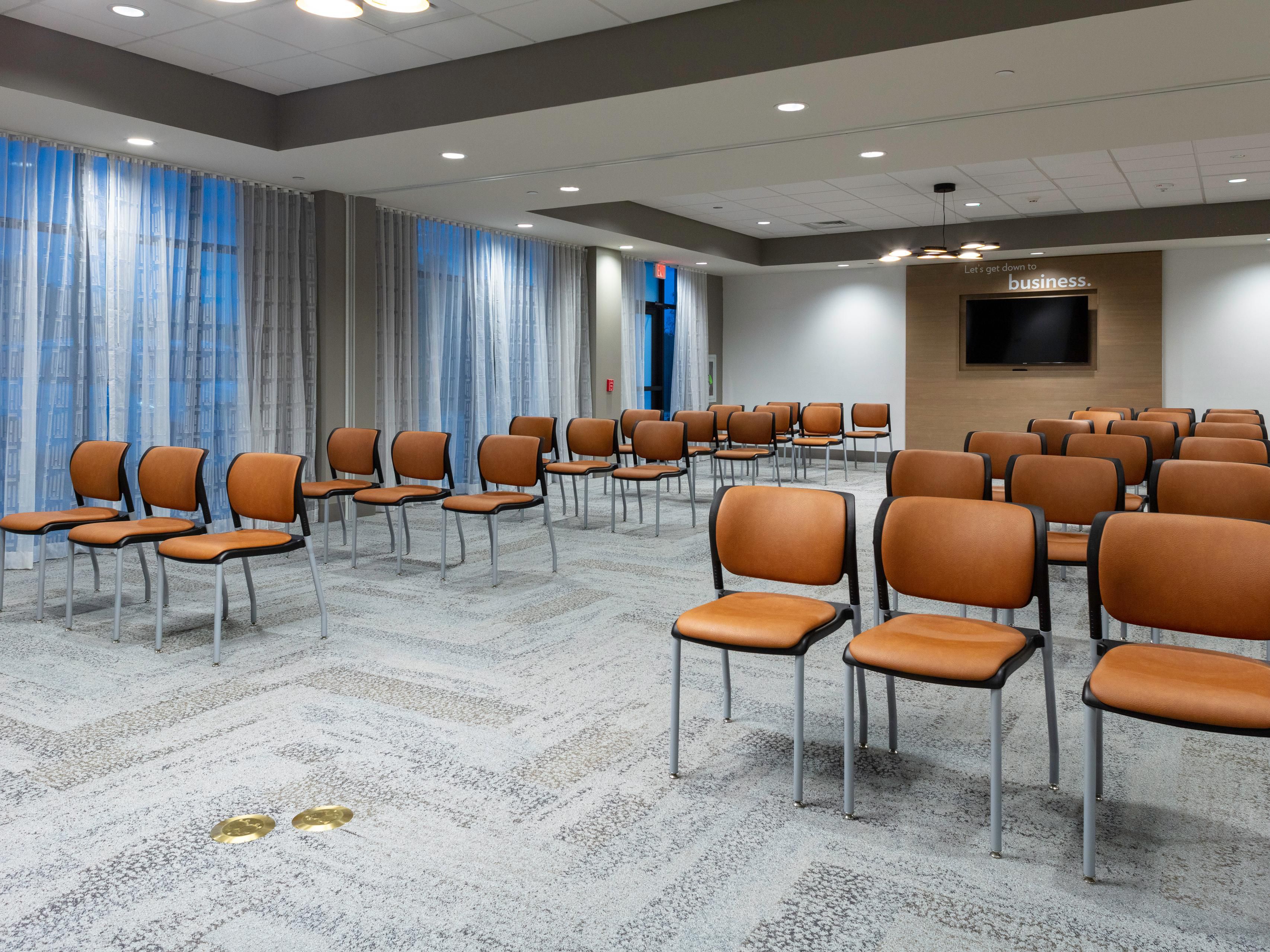 Event space set up for conference