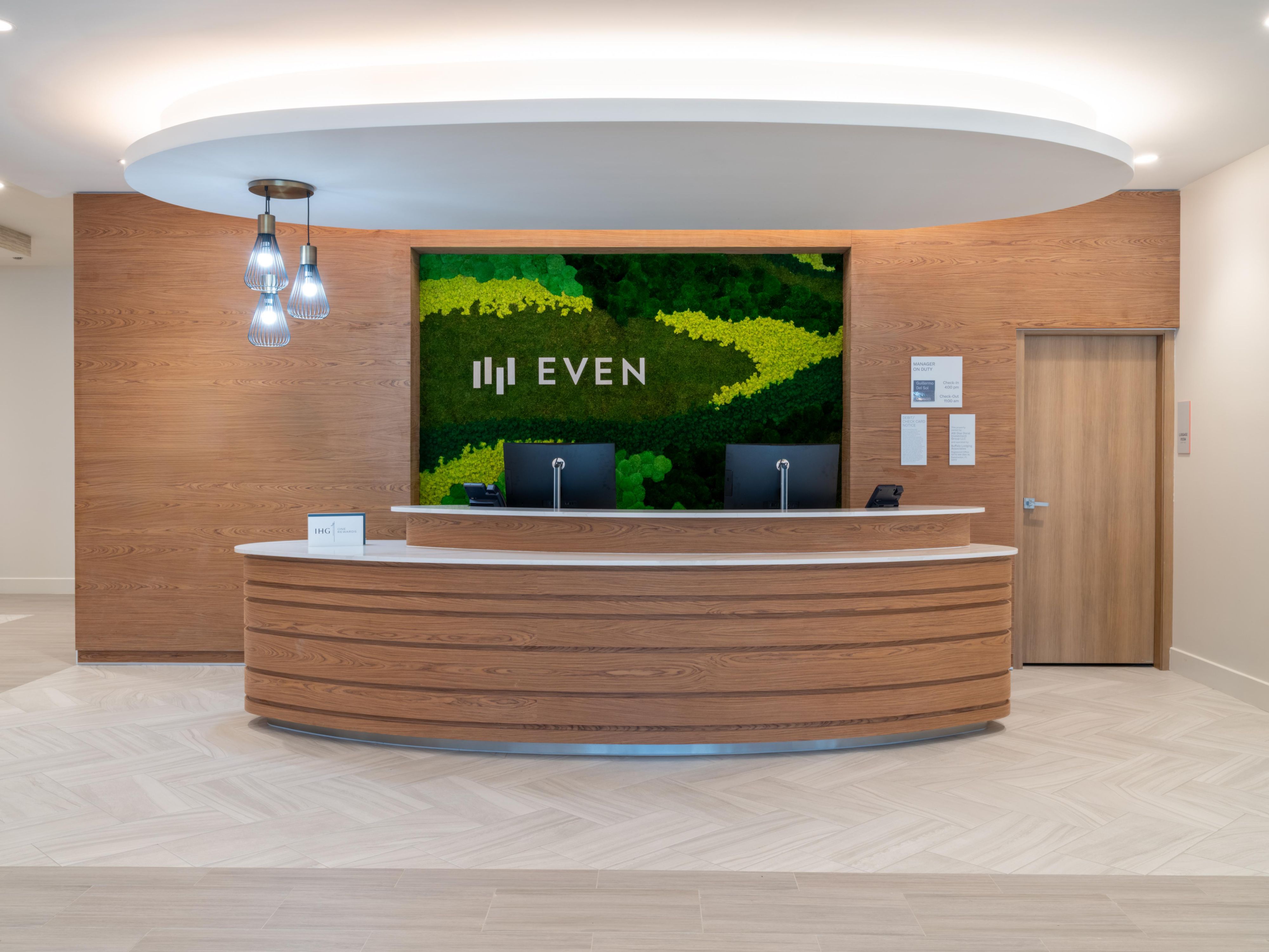 Feel grounded from the moment you arrive at our front desk