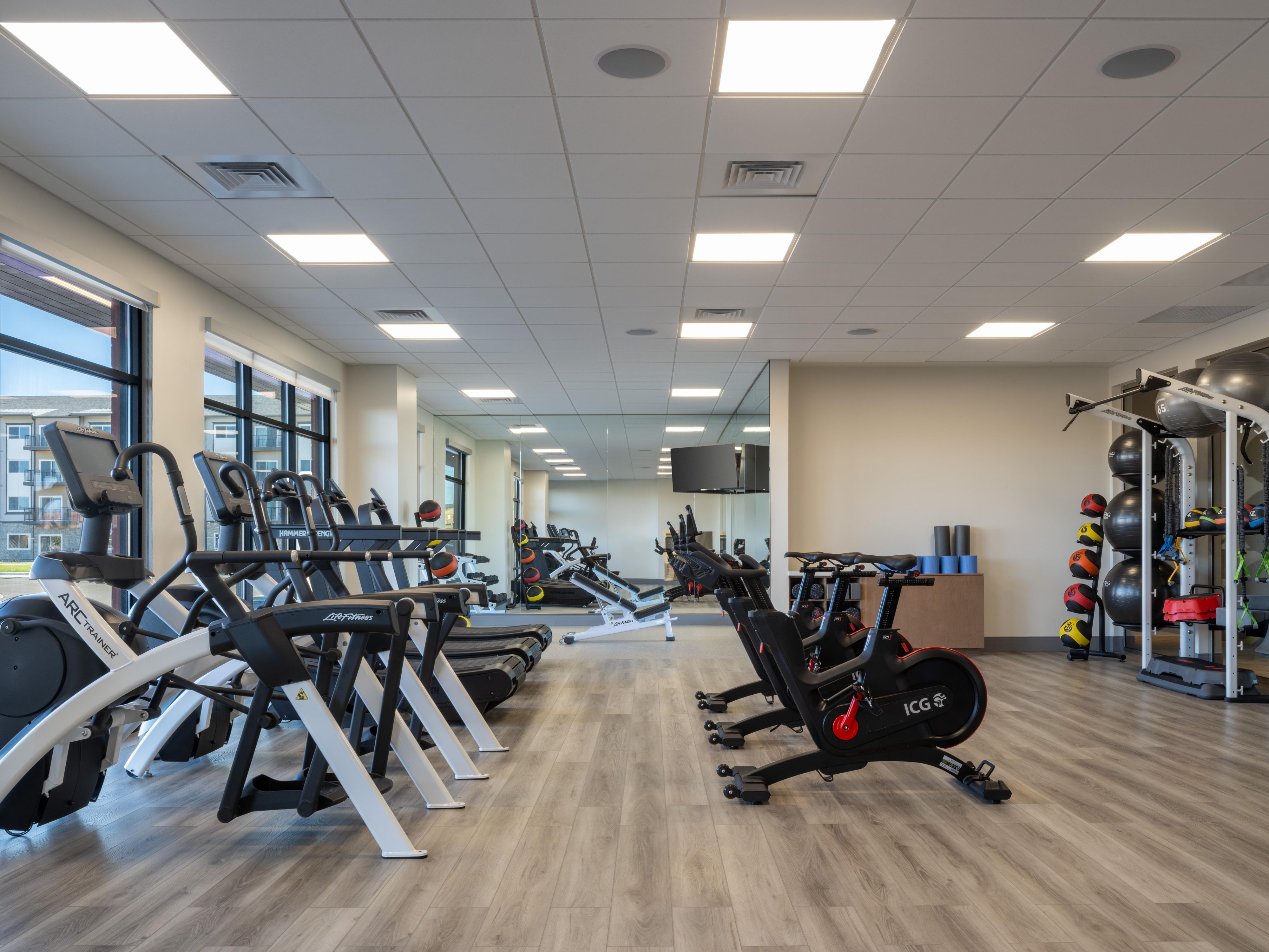 Your wellness routine continues in our energized gym