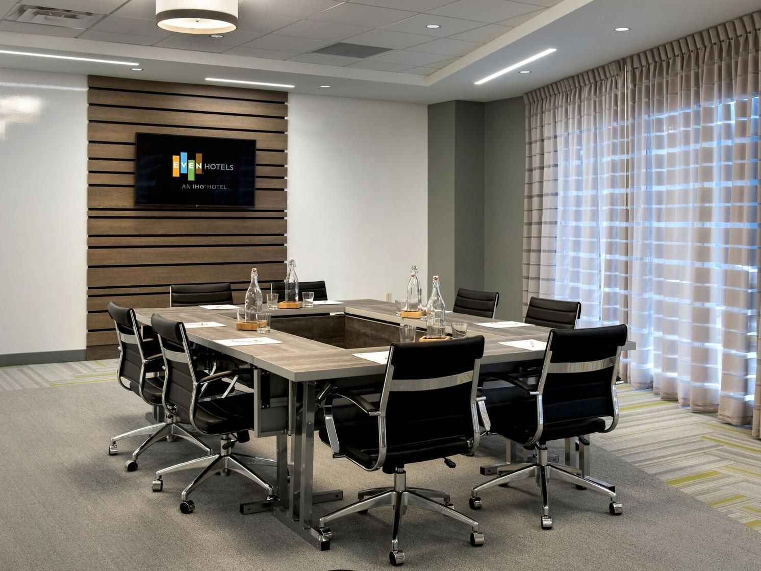 Conference room with meeting table