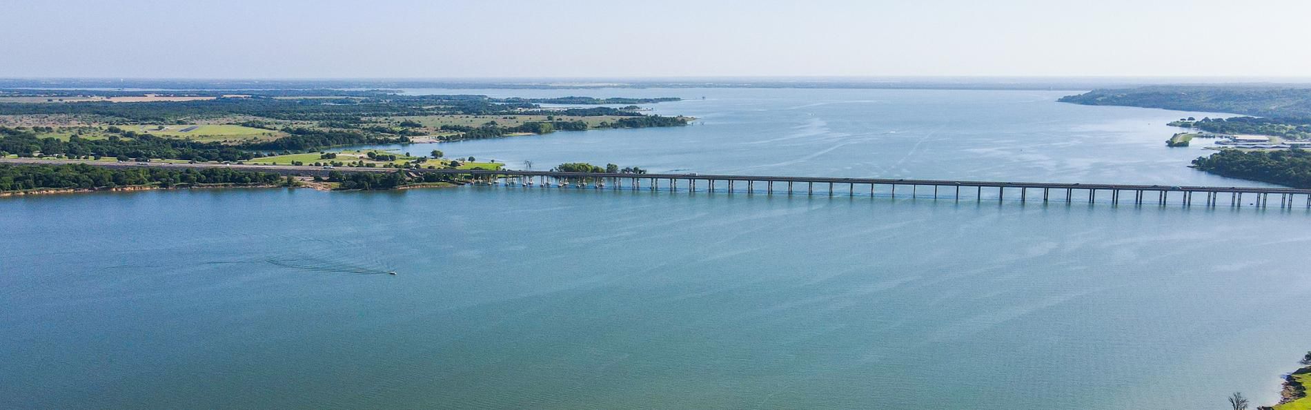 Lakefront in Waco Texas