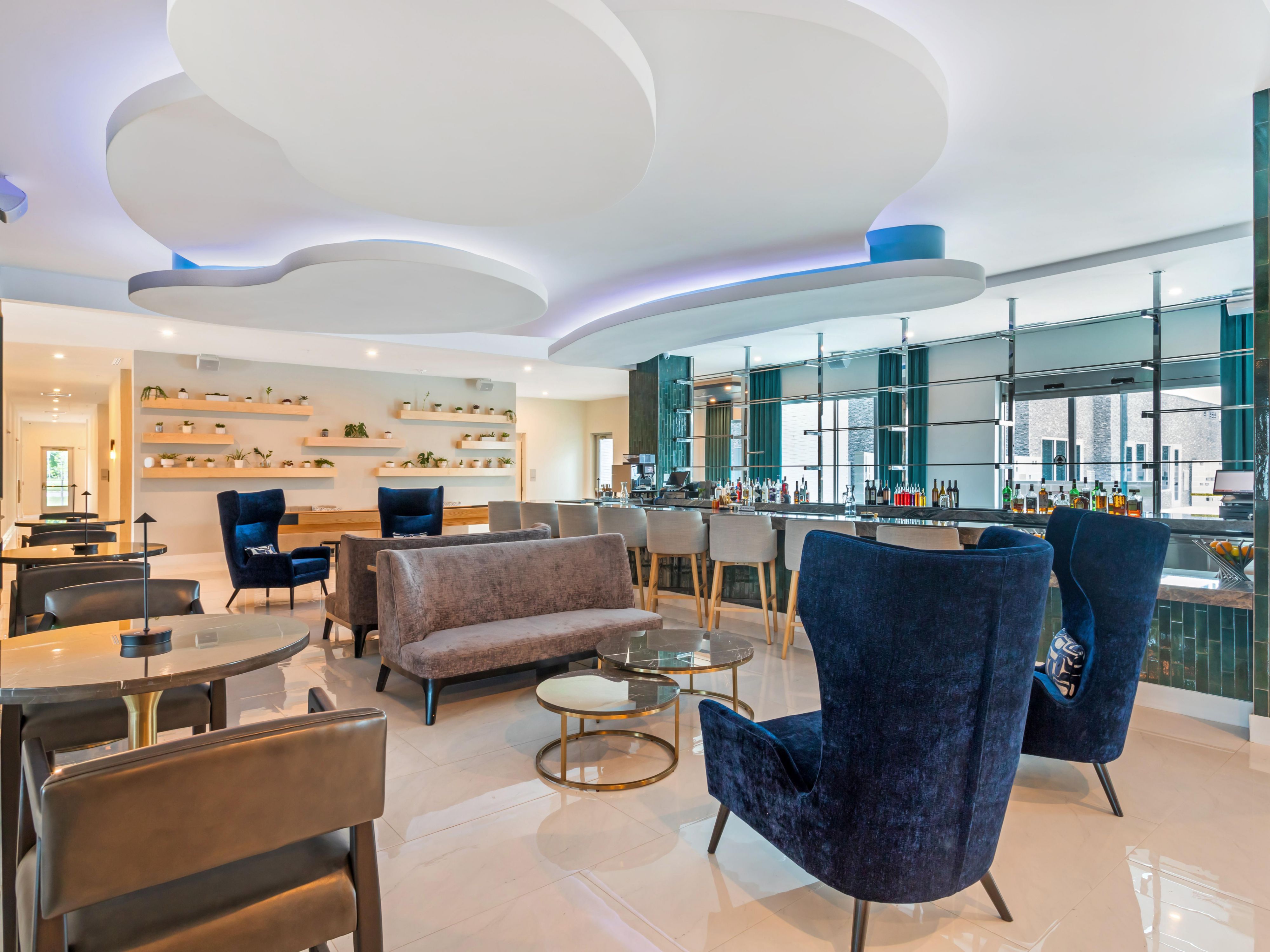 Bar and dining area