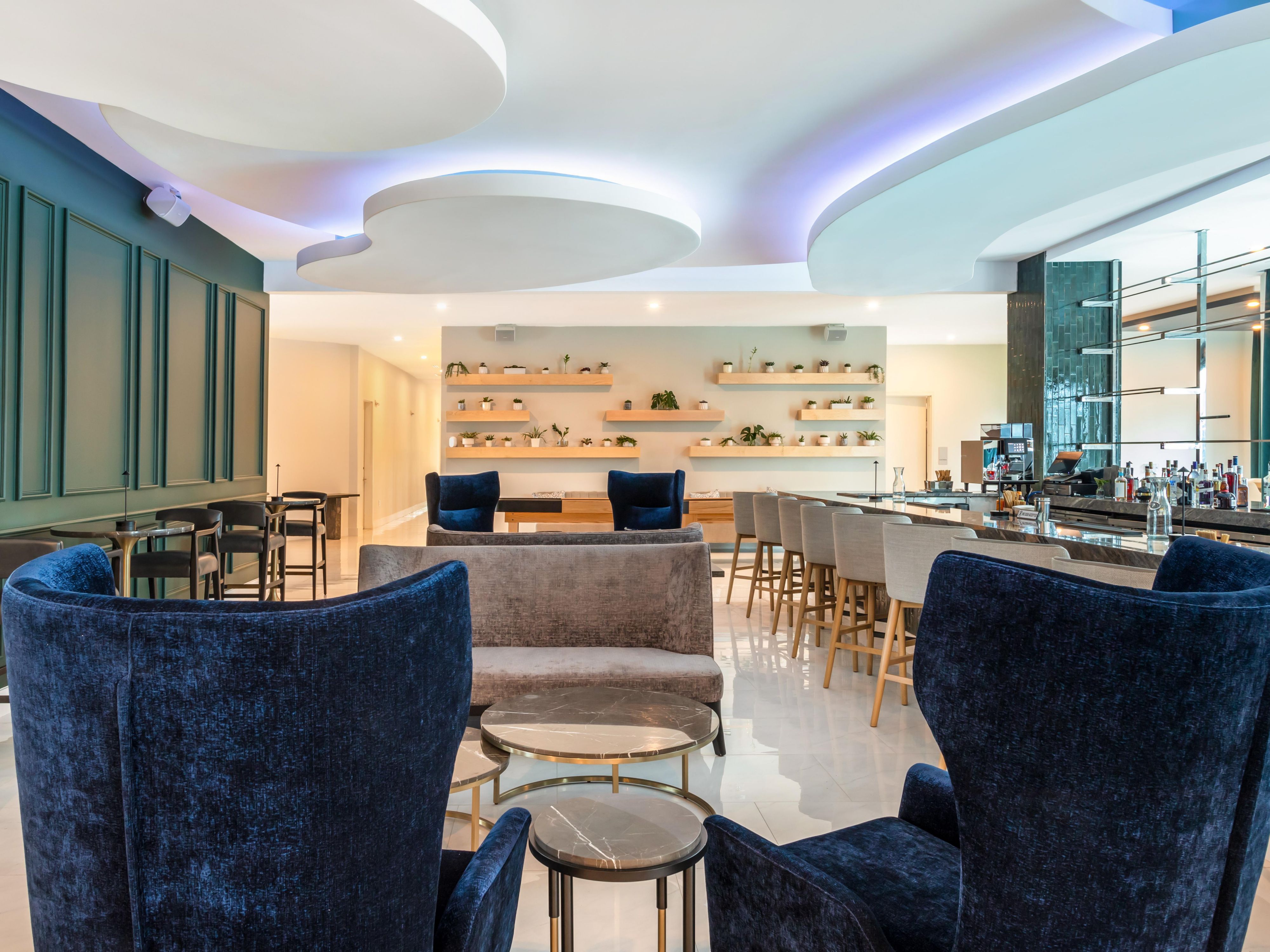 Dining area with a view of the bar