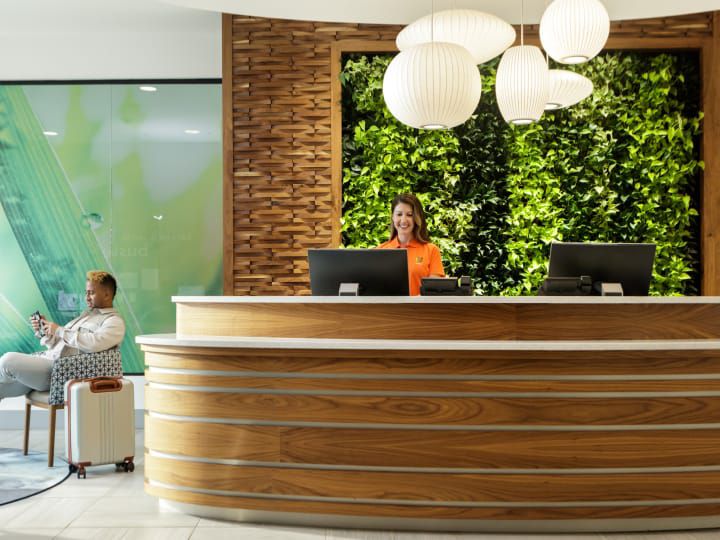 Hotel front desk