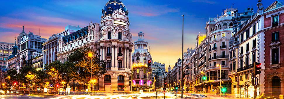 Street view of Madrid