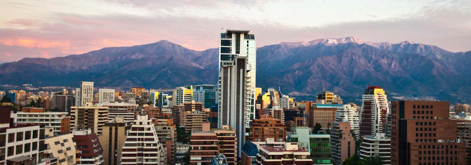 Vista com vista para a cidade de Santiago