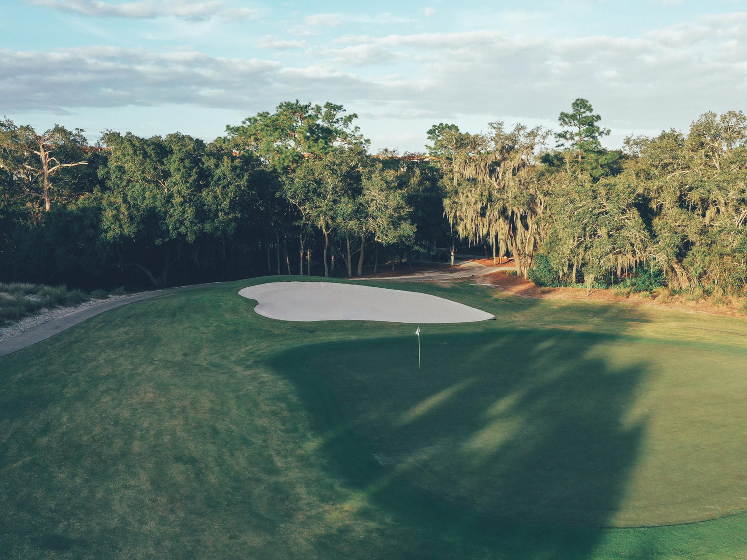 Vista sul campo da golf