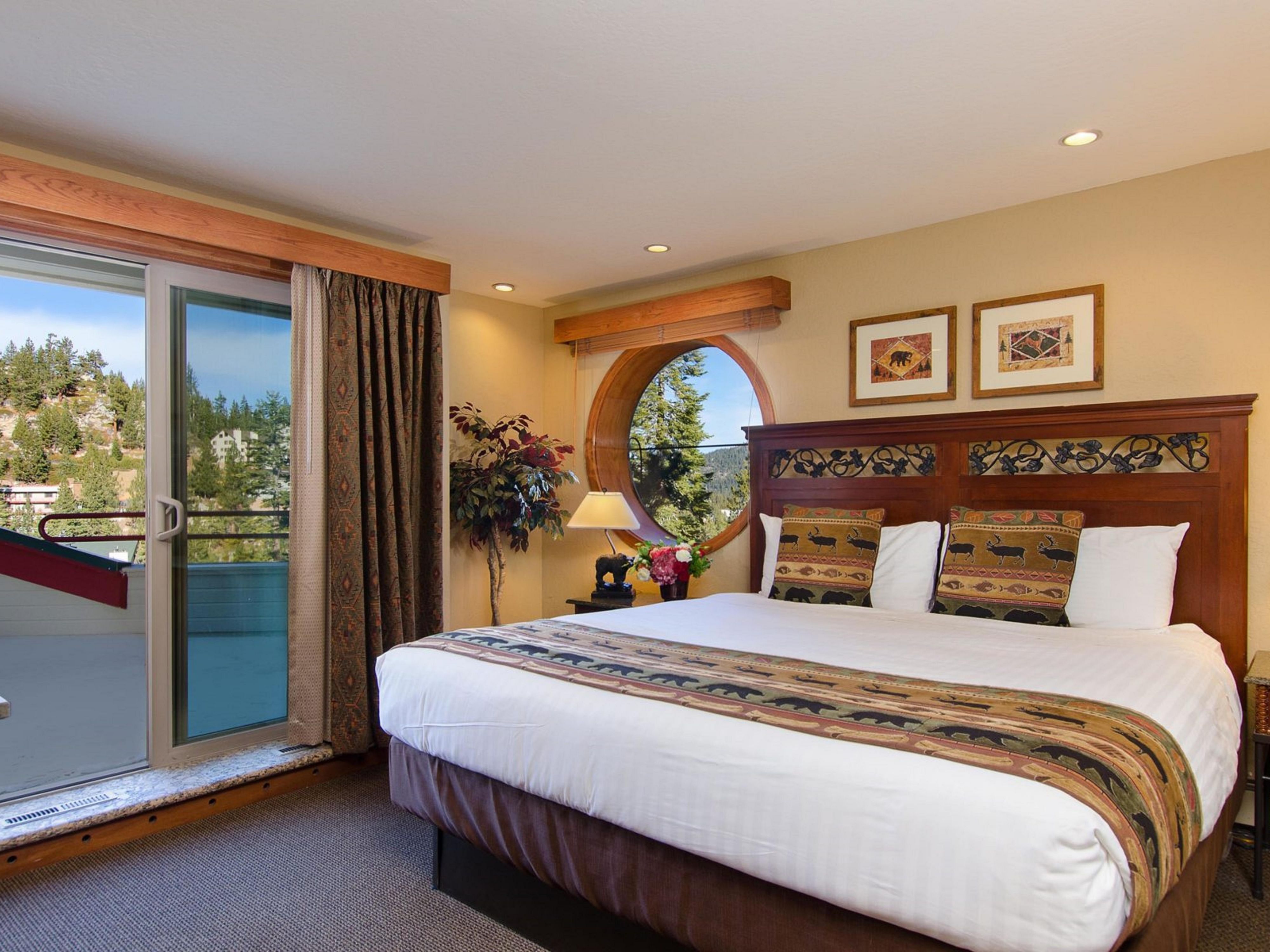 View of guest room and balcony