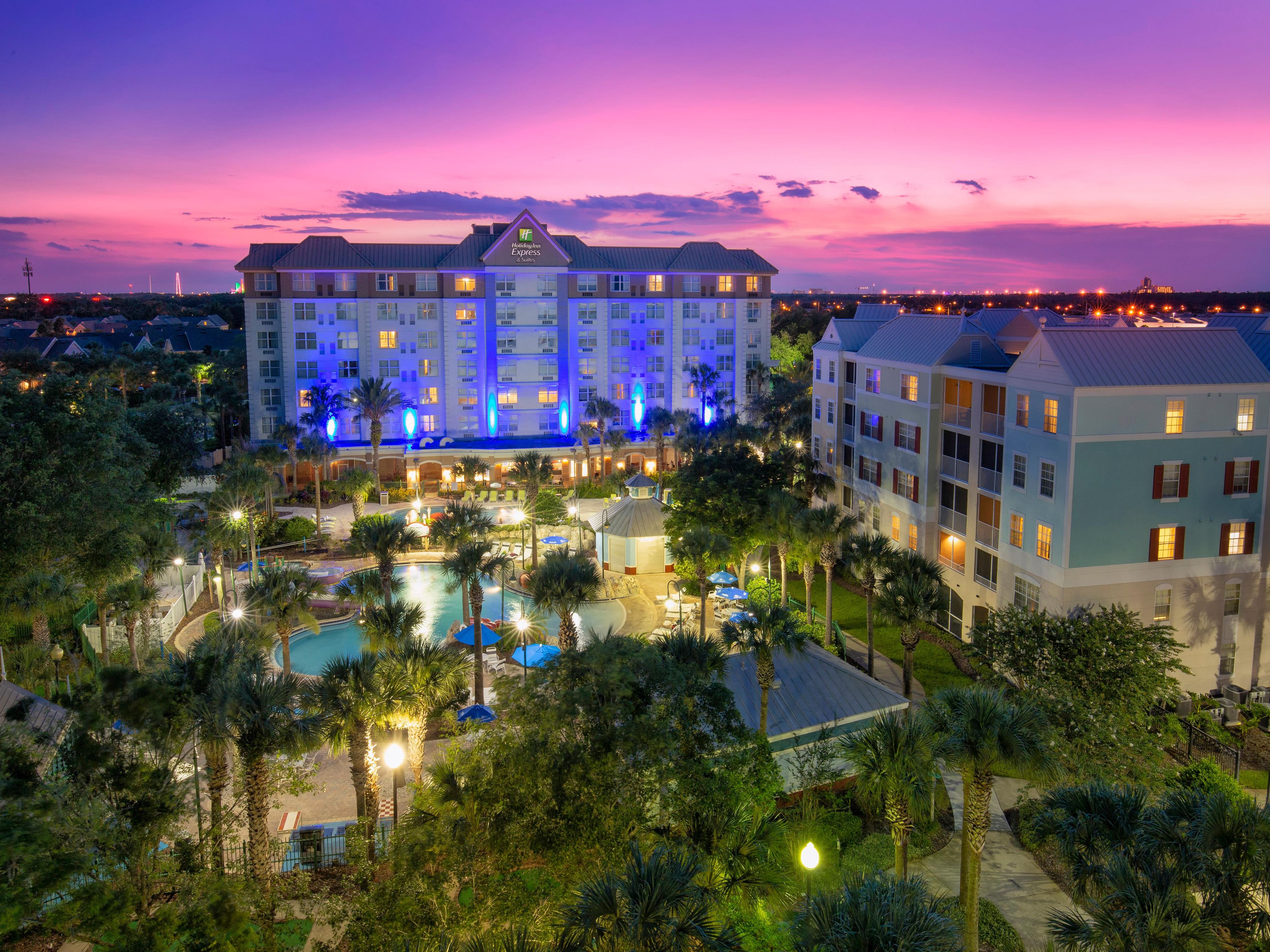 Night view of hotel