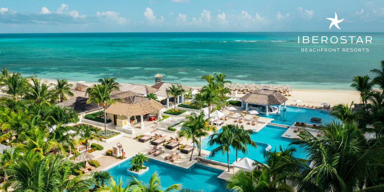View of pool and ocean