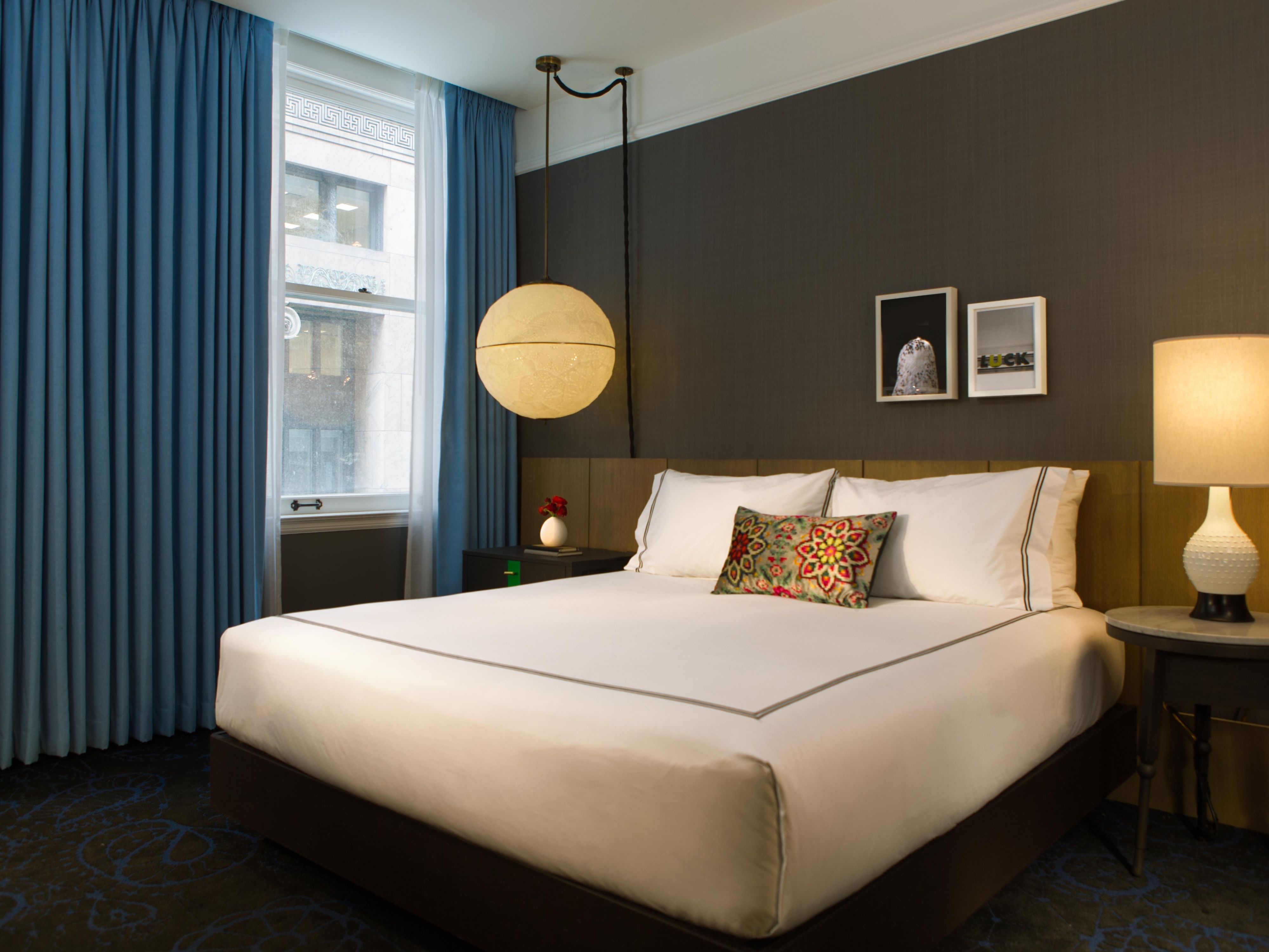 View of room with bed at Kimpton Gray Hotel in Chicago