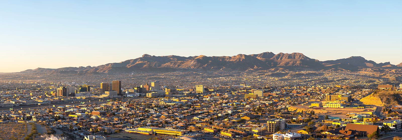Panoramic view of the skyline of Chihuahua
