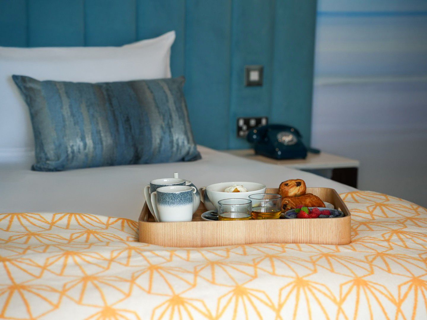 in room dining at hotel