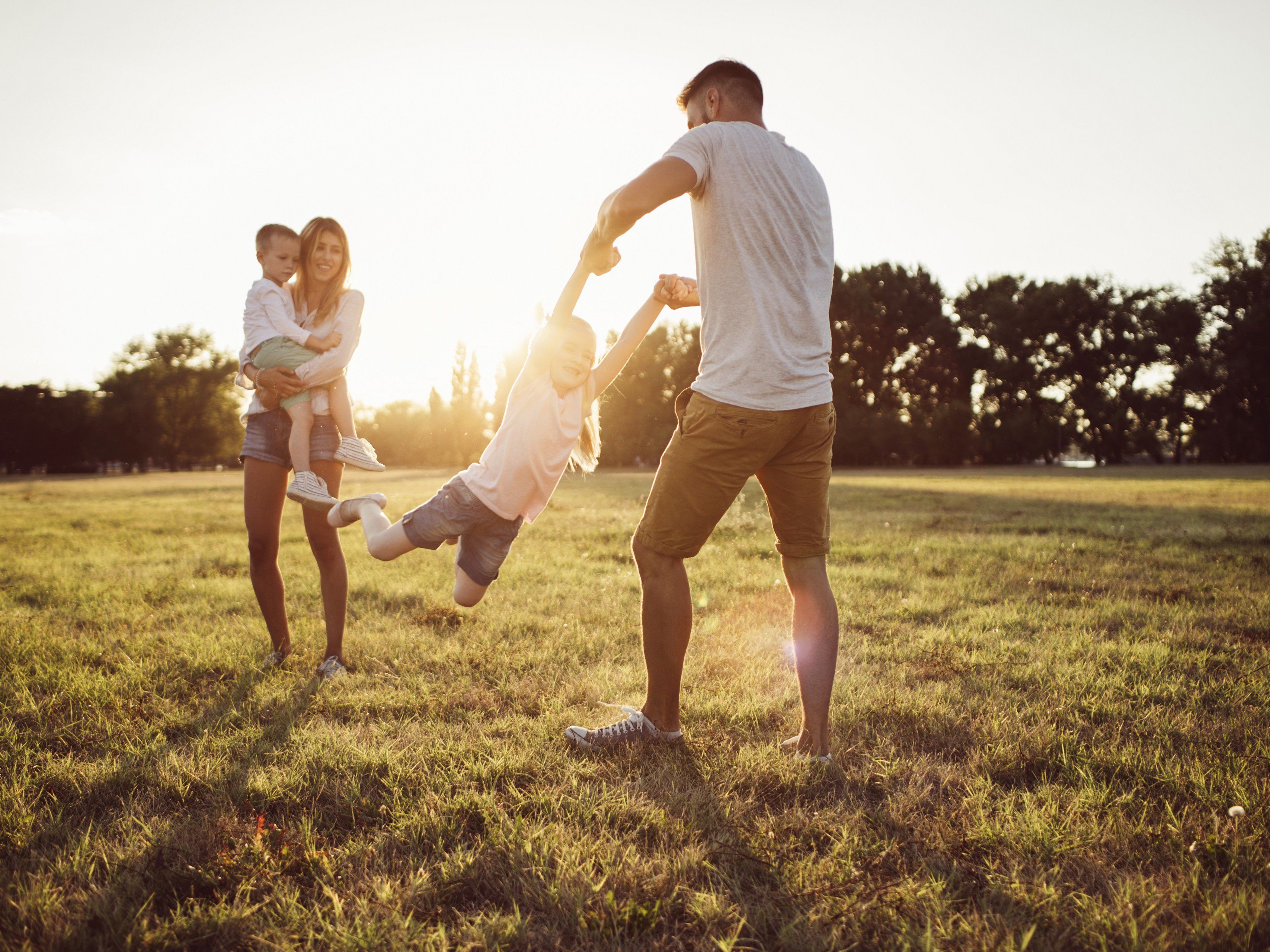 family in the park